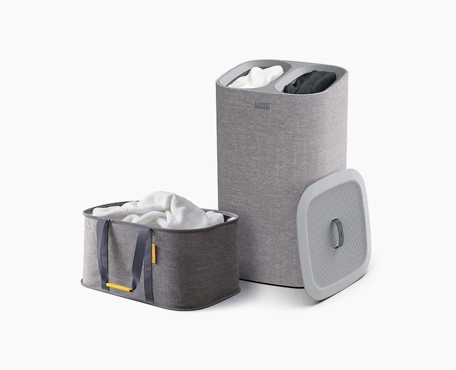 joseph-joseph-2-piece-grey-laundry-basket-set-tota-60l-hold-all-35l image 1