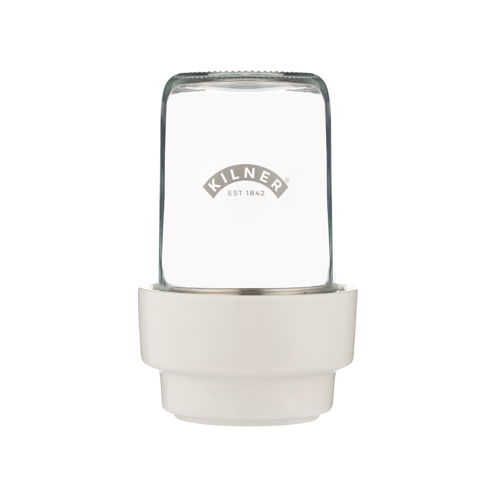 kilner-sprouting-set-with-glass-jar-stainless-steel-strainer-and-ceramic-base image 2