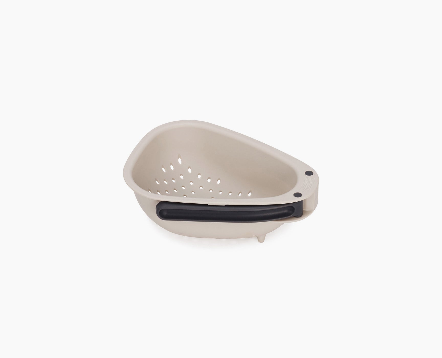 joseph-joseph-droplet-mini-white-colander-with-folding-handle-space-saving-strai image 2