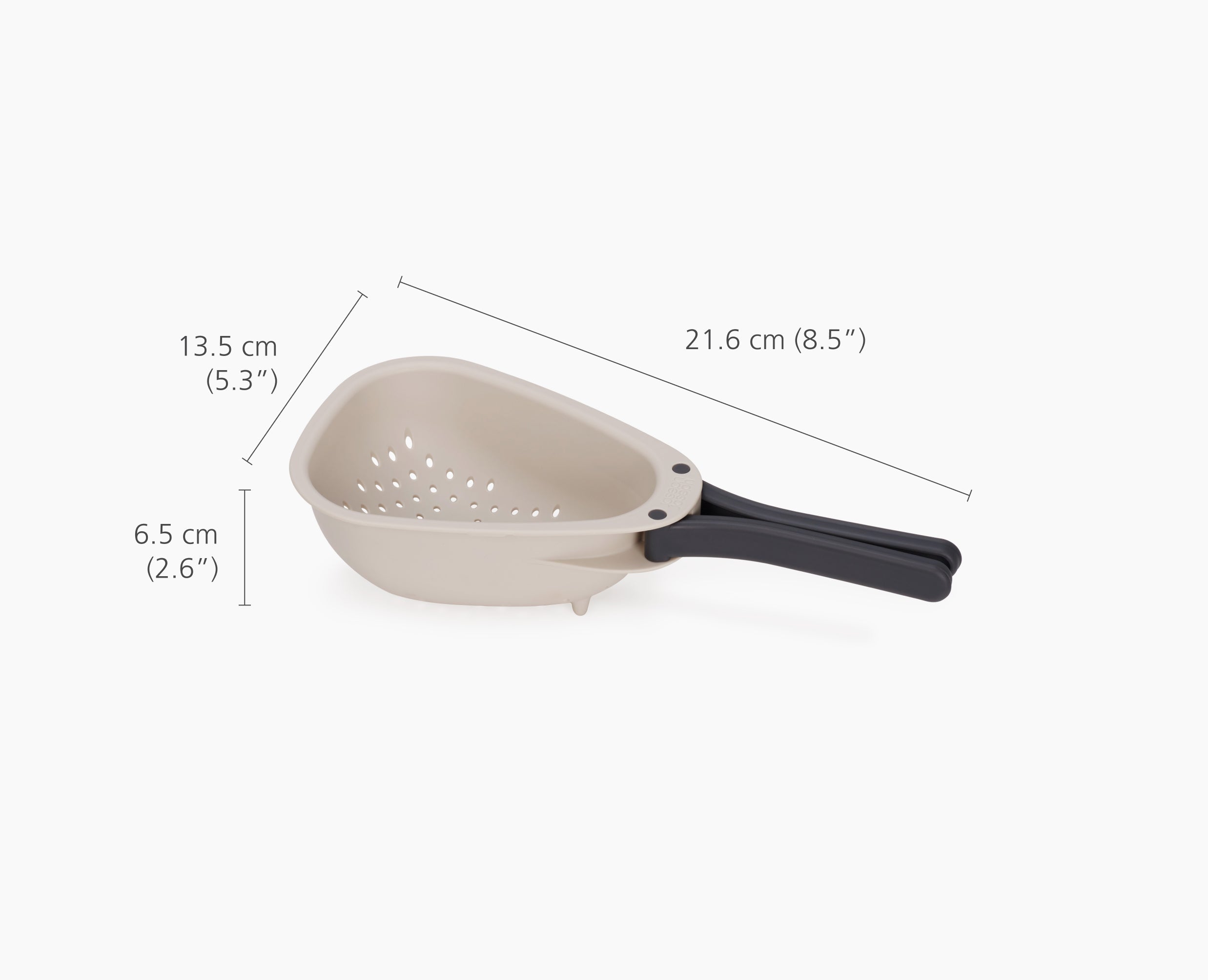 joseph-joseph-droplet-mini-white-colander-with-folding-handle-space-saving-strai image 7
