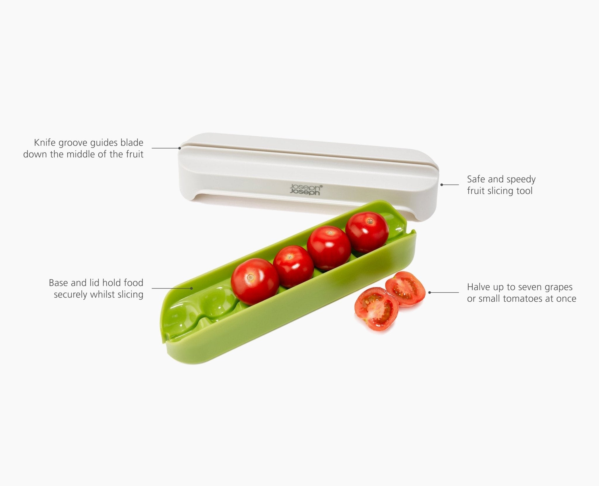 joseph-joseph-halve-it-food-slicing-tool-safely-halve-grapes-cherry-tomatoes-in- image 6