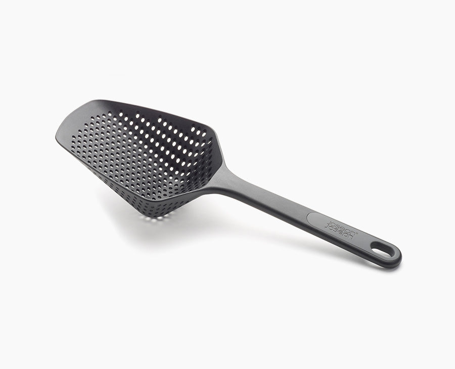 joseph-joseph-scoop-plus-black-colander-heat-resistant-nylon-strainer-for-pasta- image 1