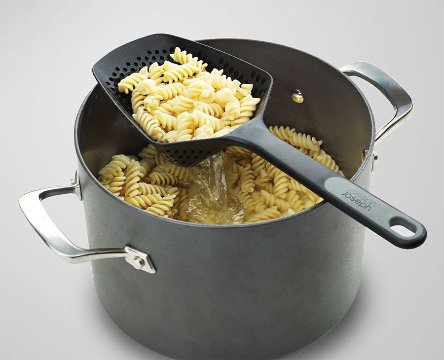 joseph-joseph-scoop-plus-black-colander-heat-resistant-nylon-strainer-for-pasta- image 2