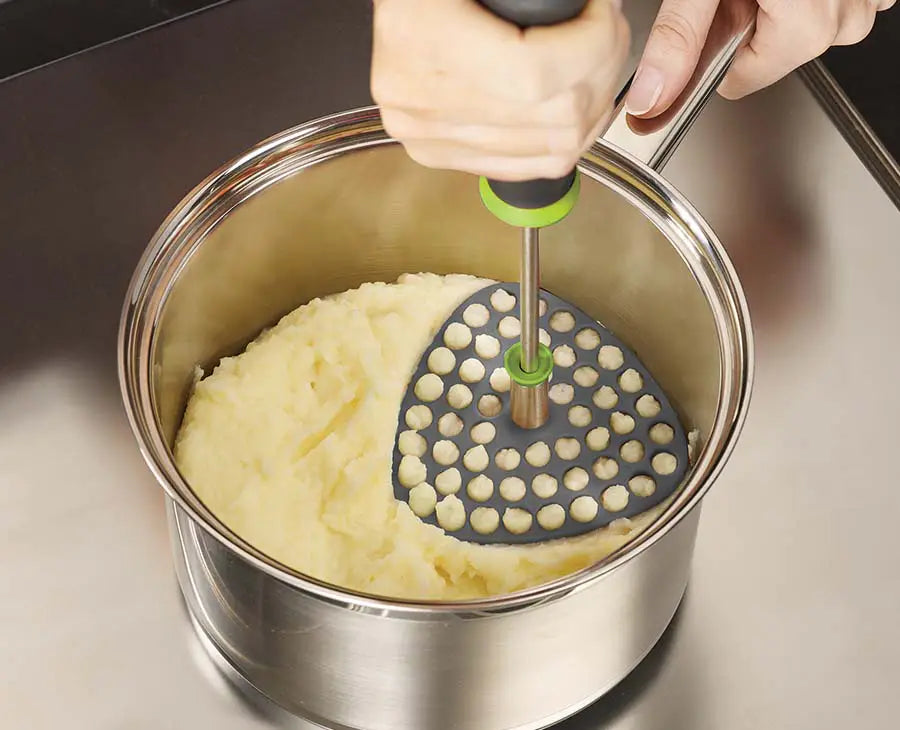 joseph-joseph-delta-green-potato-masher-folding-non-slip-comfort-grip image 2