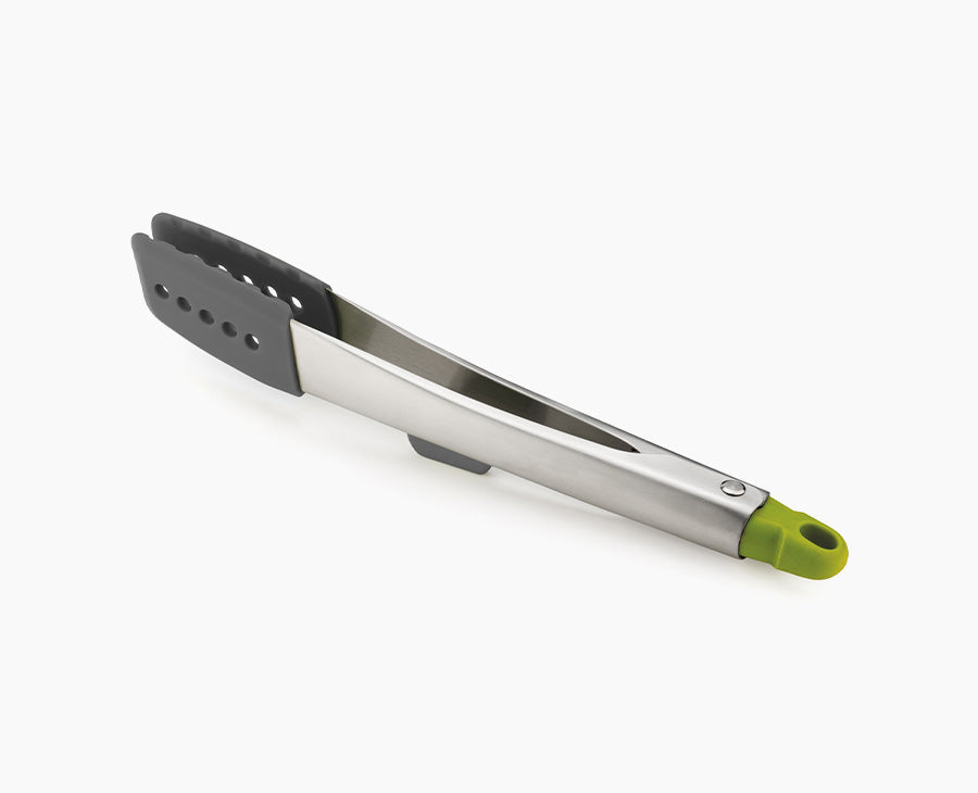 joseph-joseph-elevate-grey-silicone-steel-tongs image 1