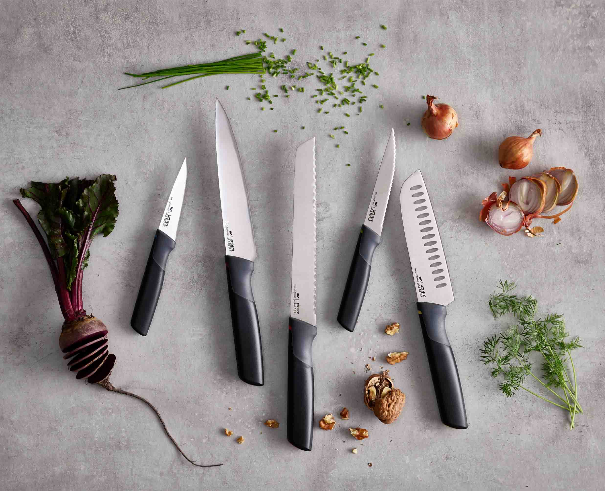 joseph-joseph-elevate-carousel-5-piece-multicolour-knives-set-rotating-block-wit image 3