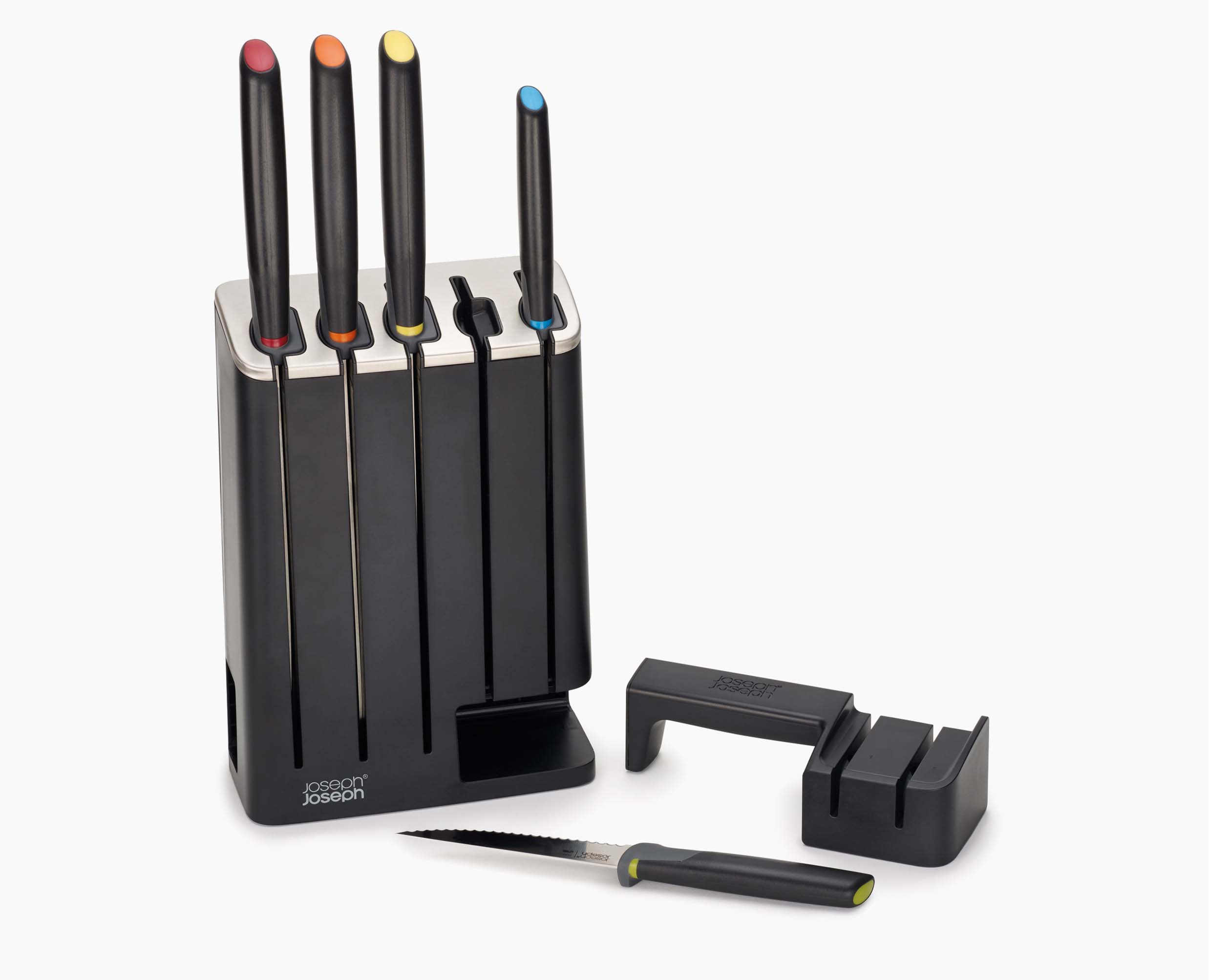 joseph-joseph-elevate-slimblock-5-piece-multicolour-knife-set-with-ceramic-sharp image 6