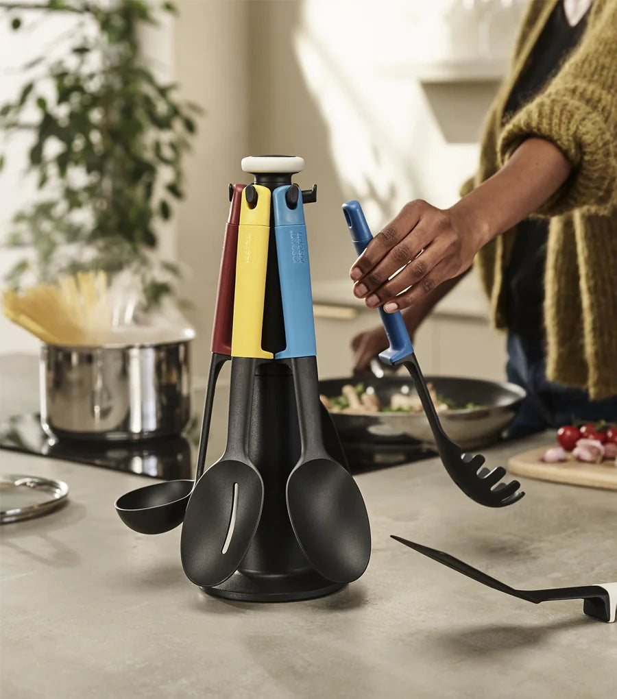 joseph-joseph-elevate-6-piece-multicolour-utensil-set-with-rotating-storage-stan image 2