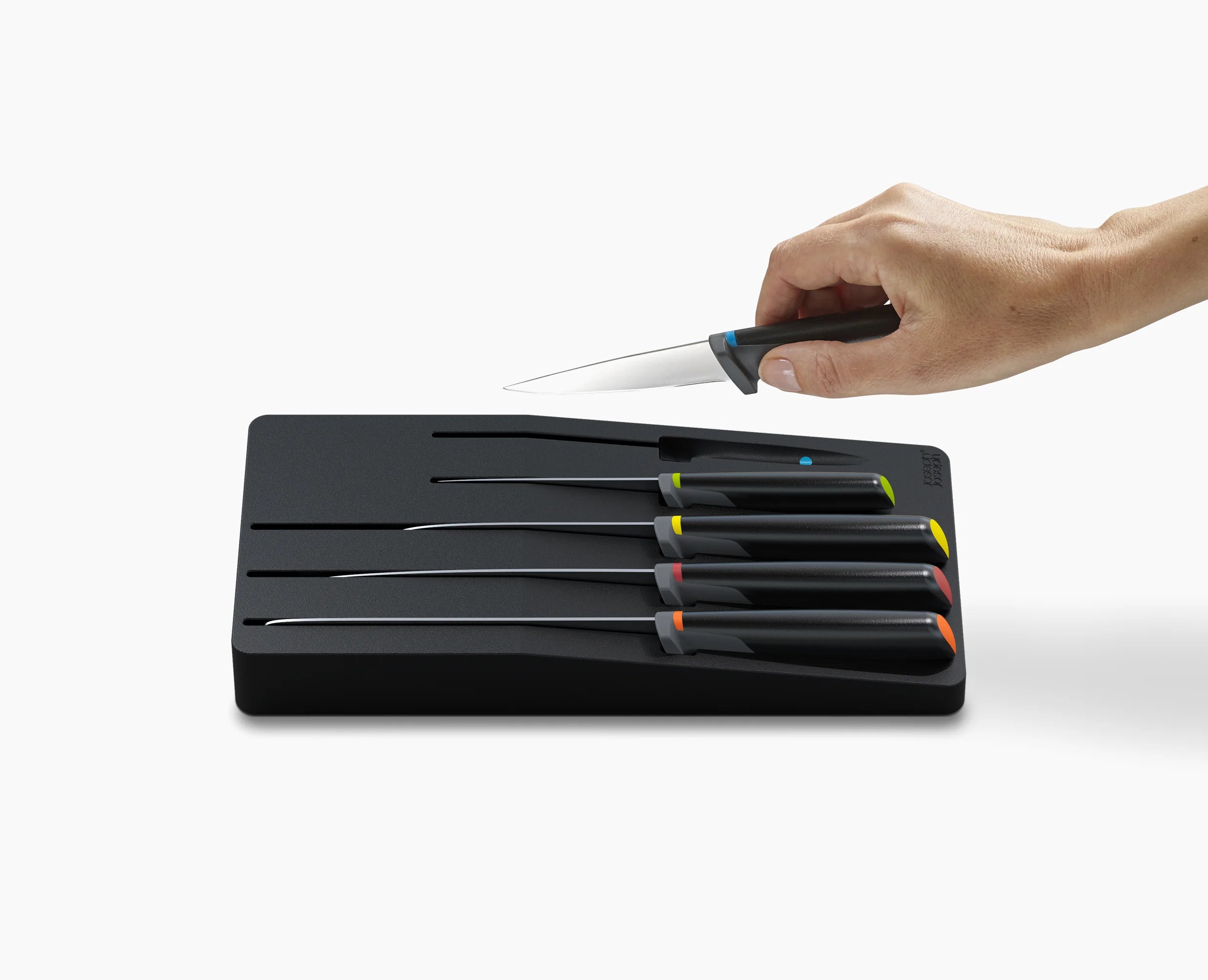 joseph-joseph-elevate-store-5-piece-multicolour-knife-set-with-in-drawer-storage image 5