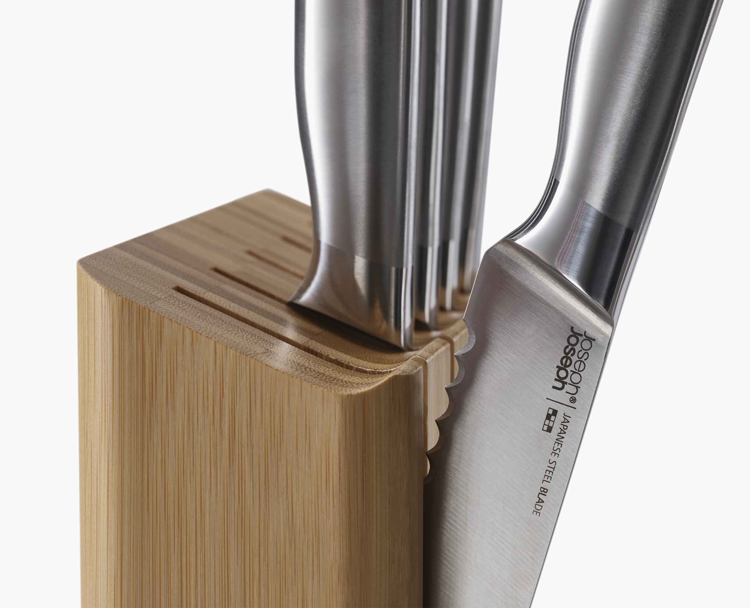 joseph-joseph-elevate-steel-knives-bamboo-5-piece-set-japanese-stainless-steel-k image 5