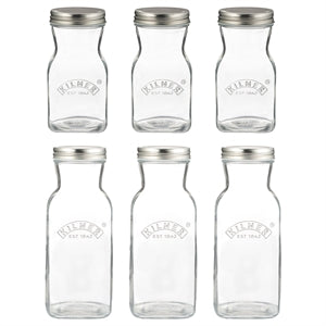 kilner-juice-and-sauce-bottles-set-of-6-3x17oz-3x34oz-with-labels image 2