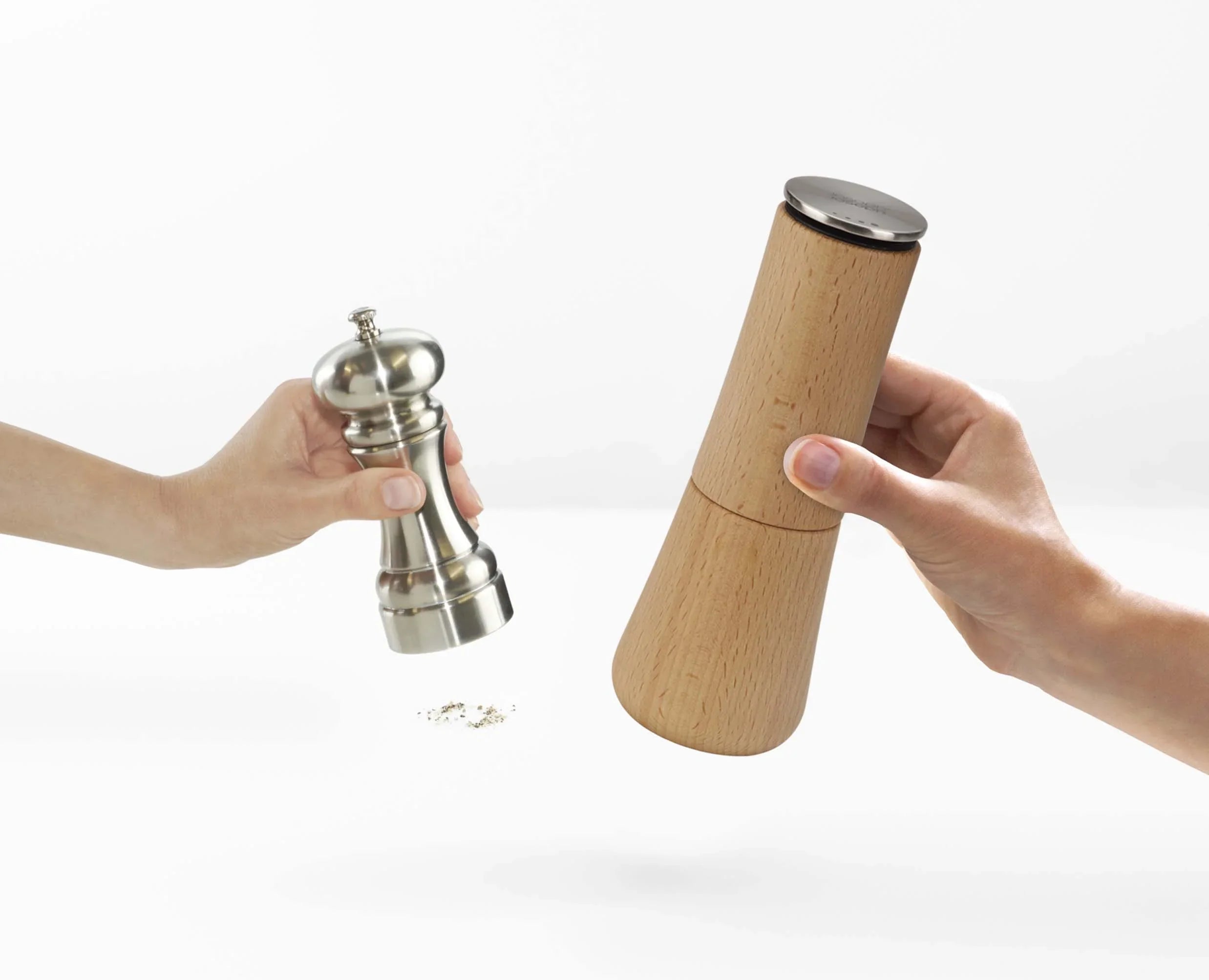 joseph-joseph-milltop-wood-2-piece-salt-pepper-mill-set image 5