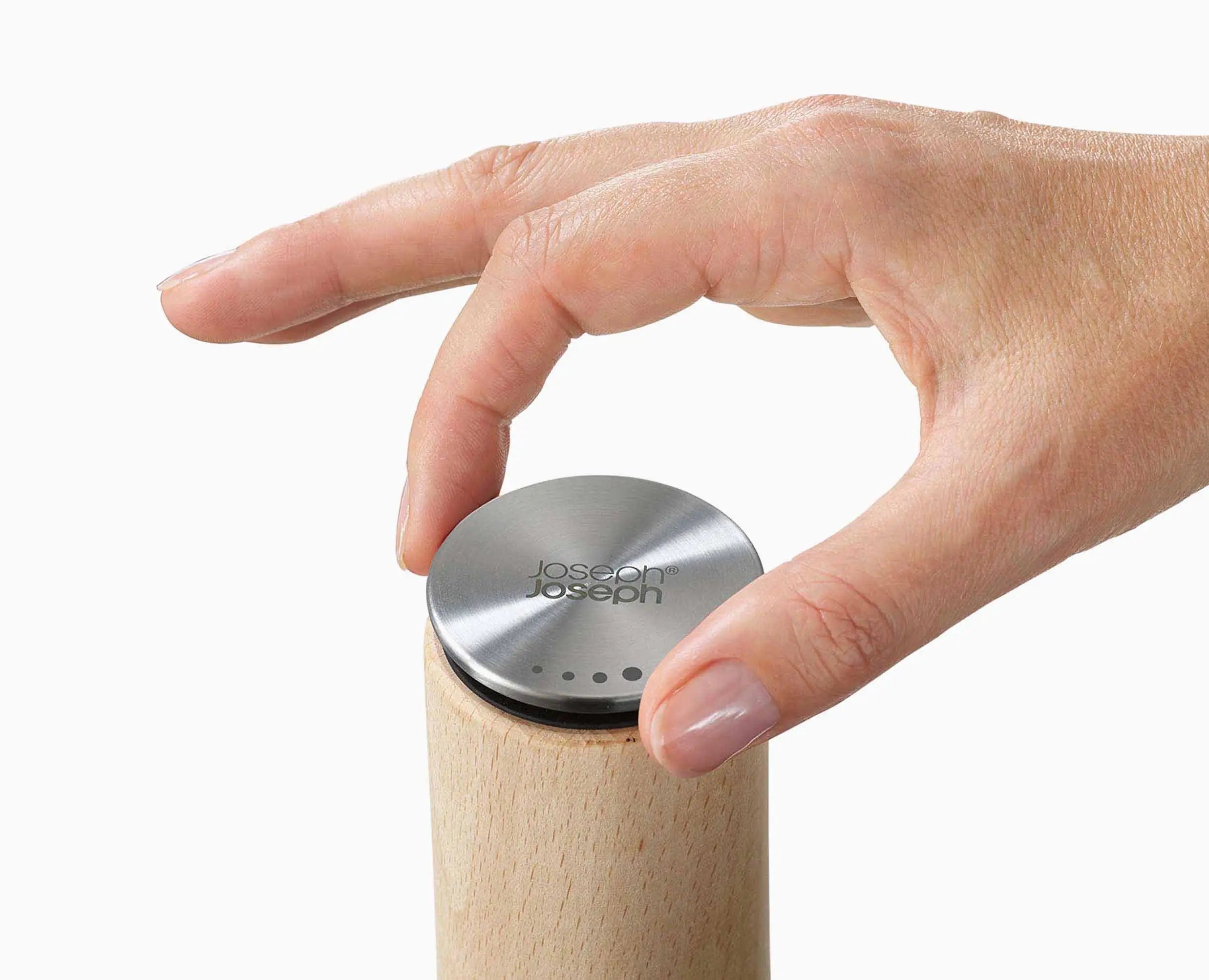 joseph-joseph-milltop-wood-2-piece-salt-pepper-mill-set image 6