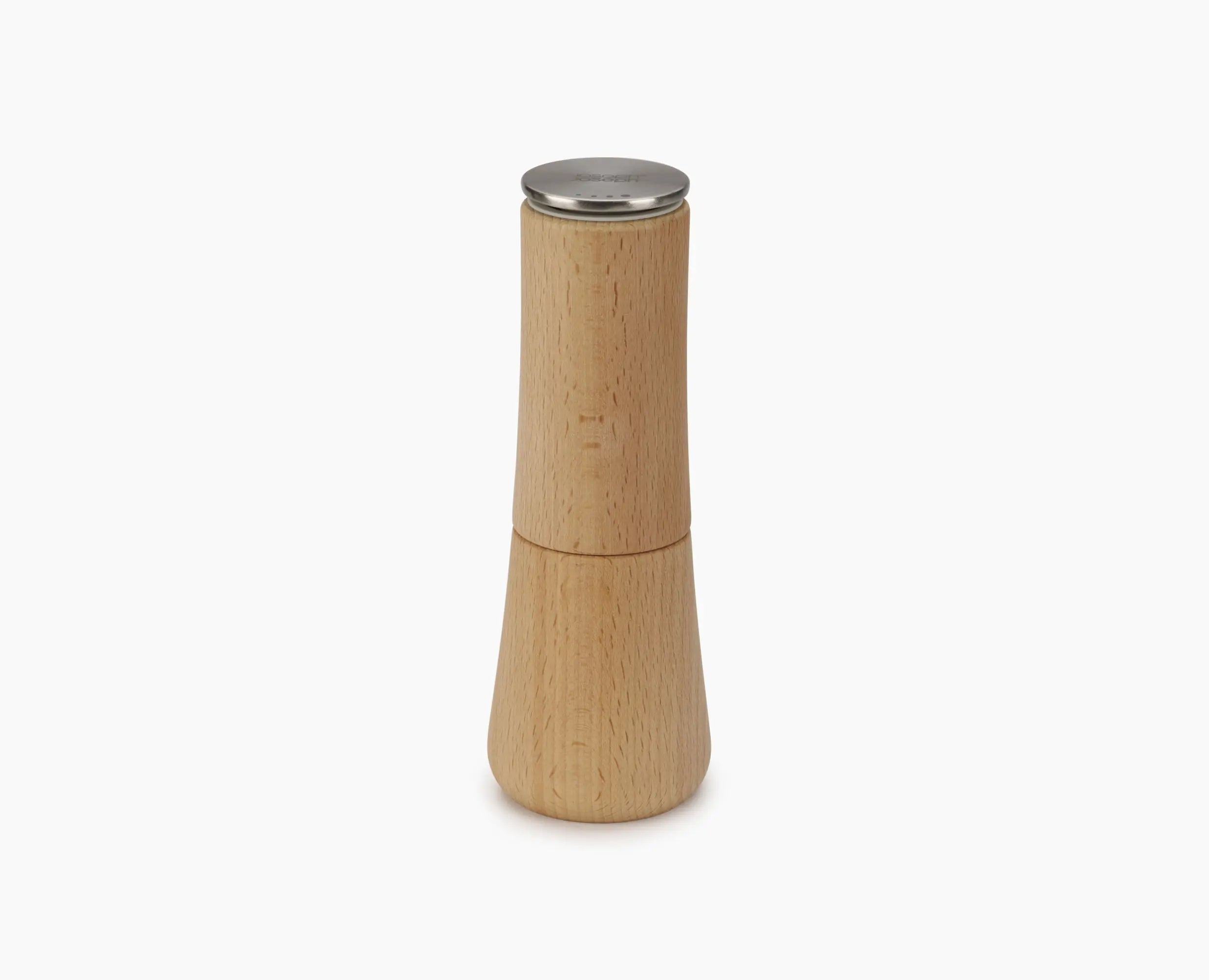 joseph-joseph-milltop-wood-salt-mill-natural-beech-ceramic-grinder image 4