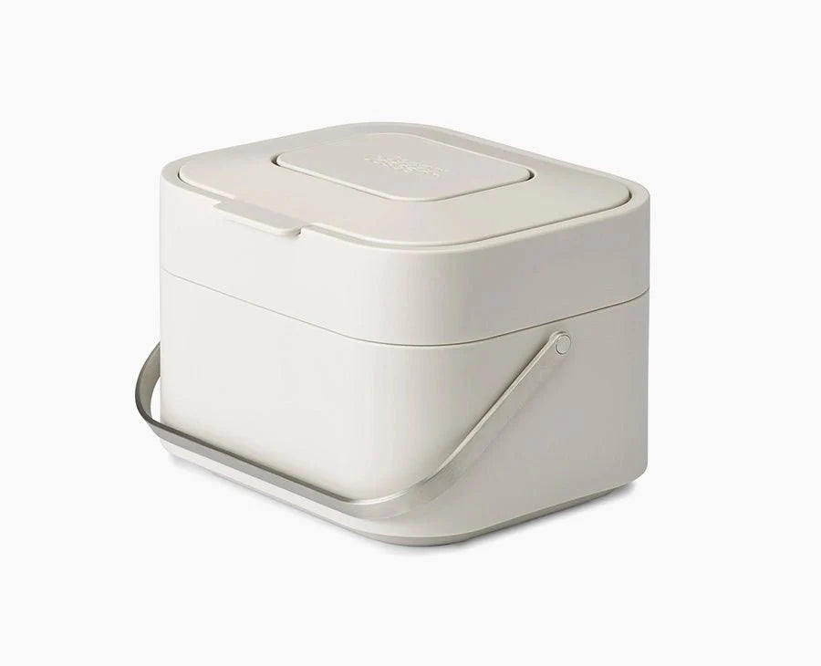 joseph-joseph-stack-4l-stone-food-waste-caddy-with-ventilated-design image 1