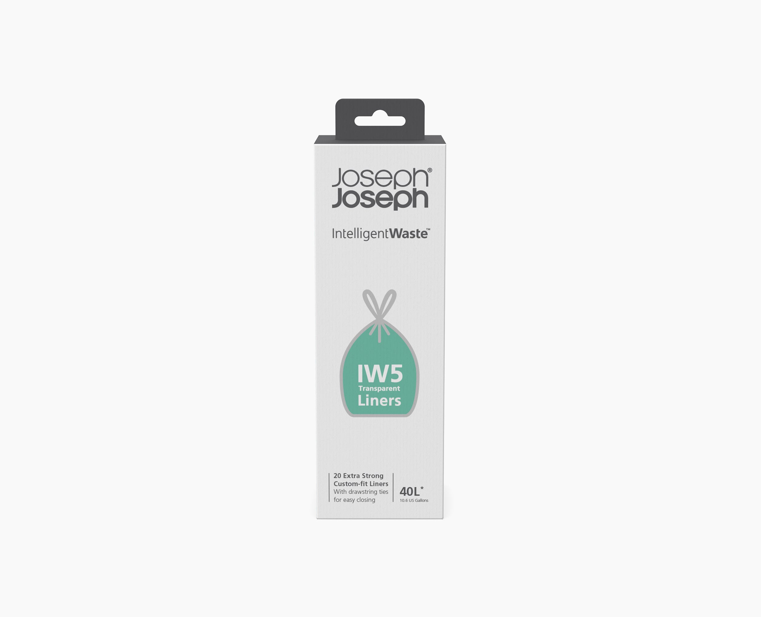 joseph-joseph-iw5-40l-clear-bin-liners-pack-of-20 image 3