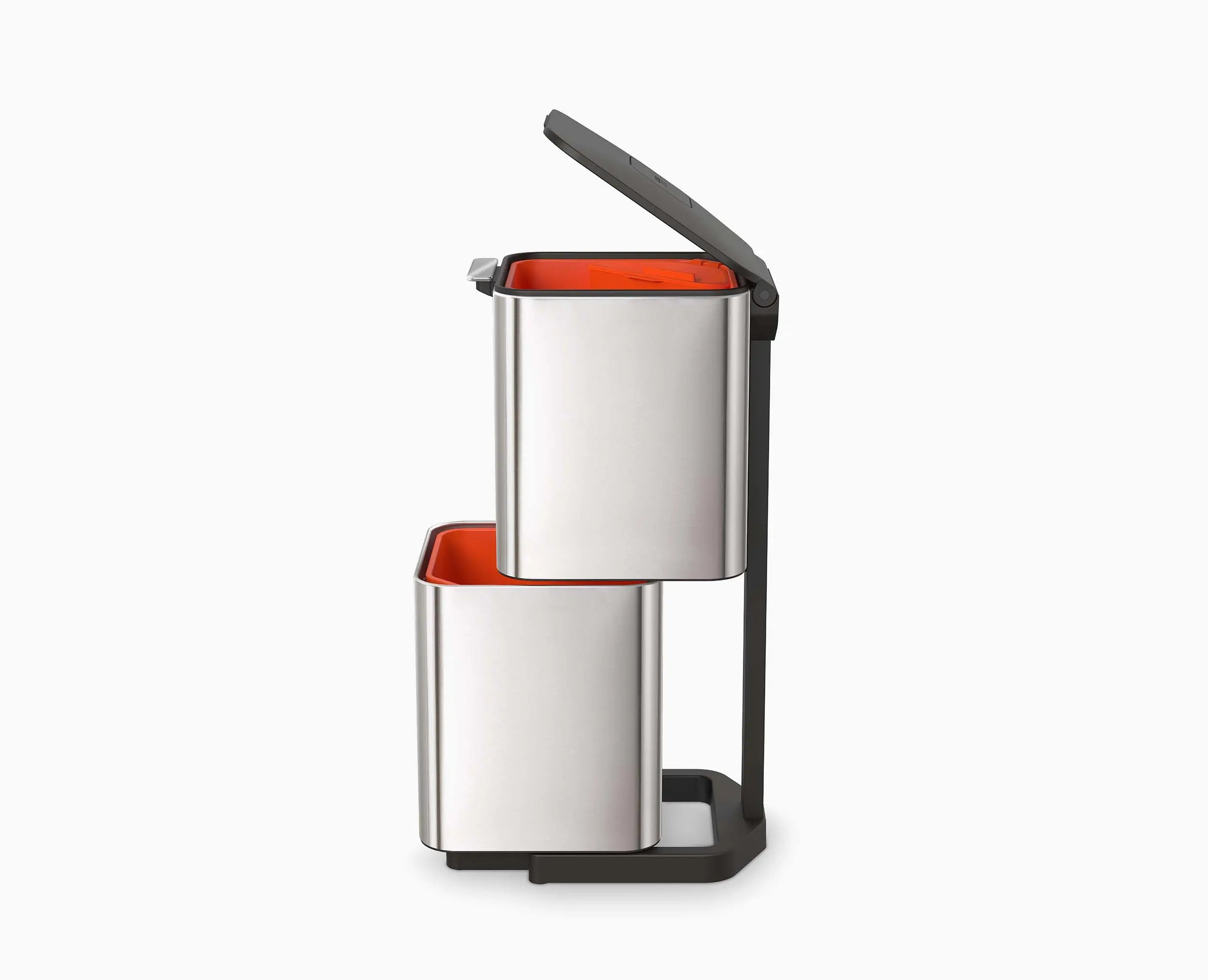 joseph-joseph-totem-max-60l-stainless-steel-waste-recycling-bin-starter-set image 3