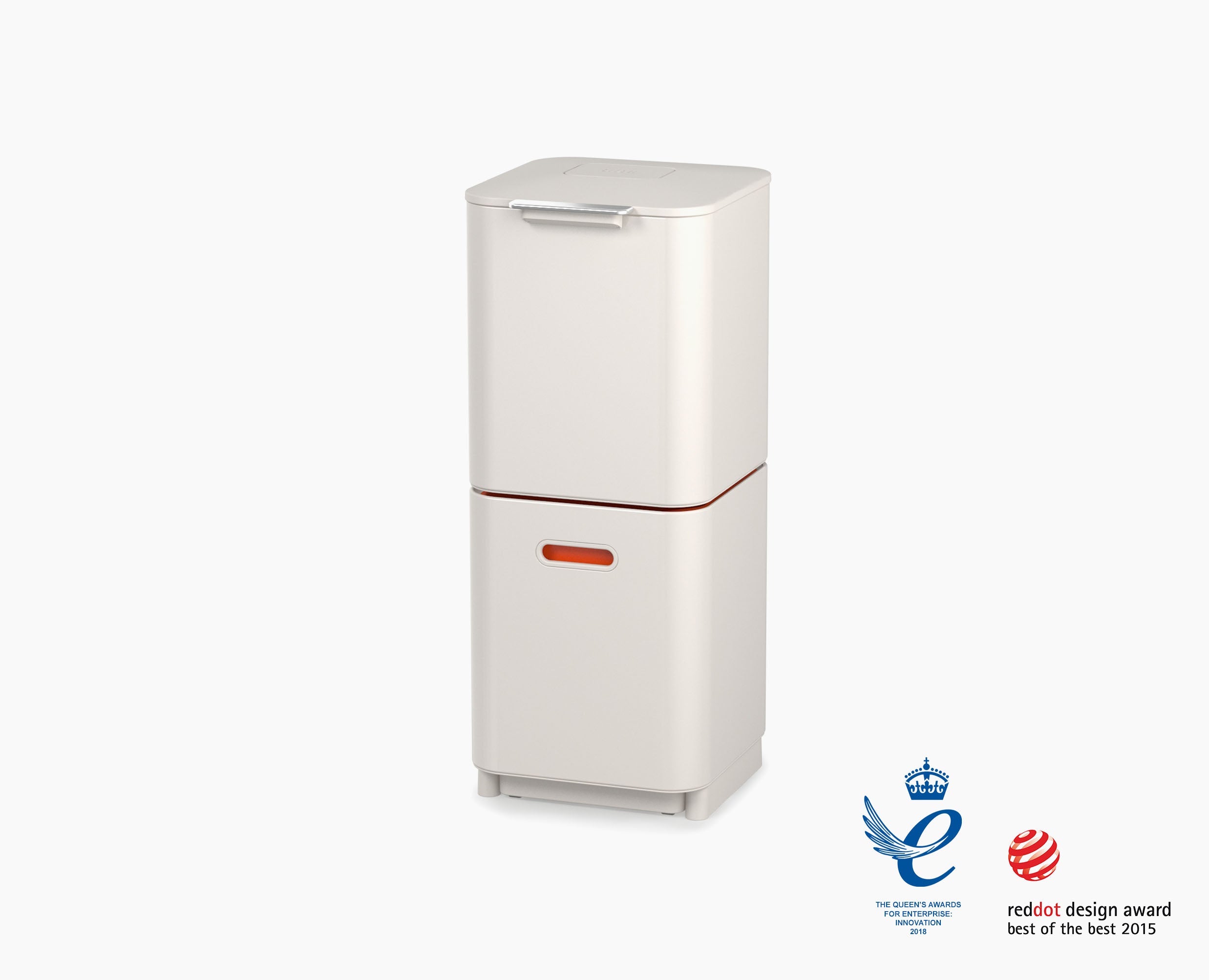 joseph-joseph-totem-compact-40l-stone-waste-recycling-bin image 4
