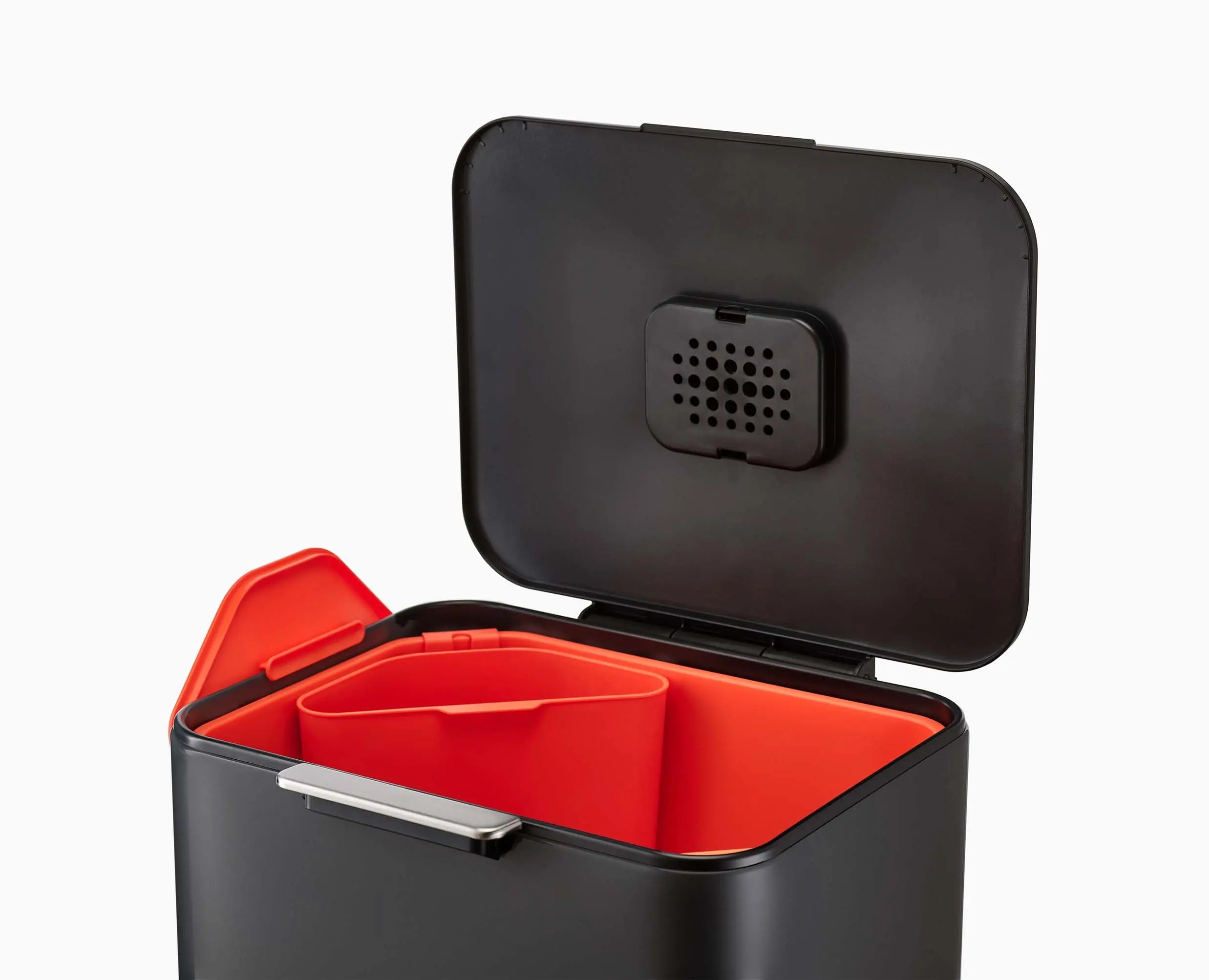 joseph-joseph-totem-max-60l-black-waste-recycling-bin-dual-compartment-with-odou image 5