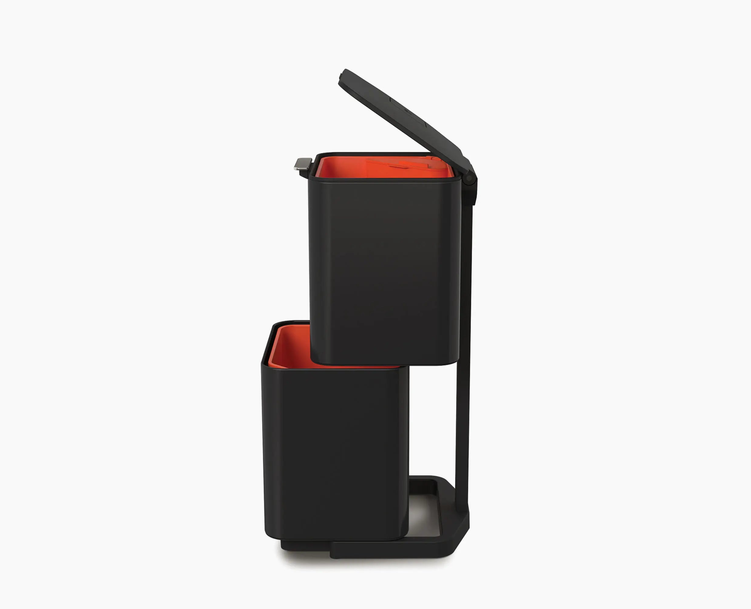 joseph-joseph-totem-max-60l-black-waste-recycling-bin-dual-compartment-with-odou image 8