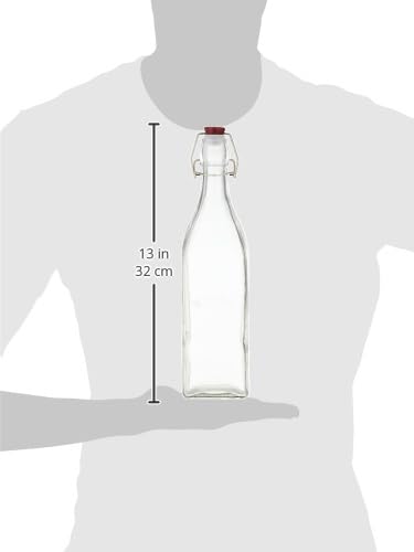 kilner-square-swing-top-glass-bottle-1l-airtight-bottling-for-homemade-drinks image 7