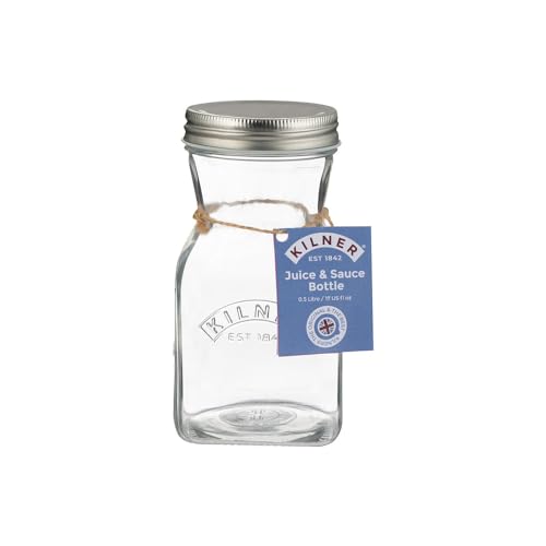 kilner-0-5l-juice-and-sauce-glass-bottle-wide-neck-for-easy-pouring image 7