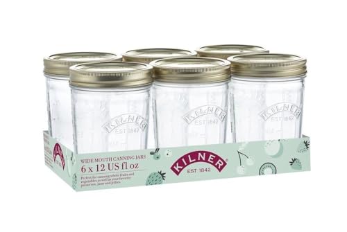 kilner-wide-mouth-jar-0-35ltr-set-of-6-exclusive-clear-glass-storage-jars image 2