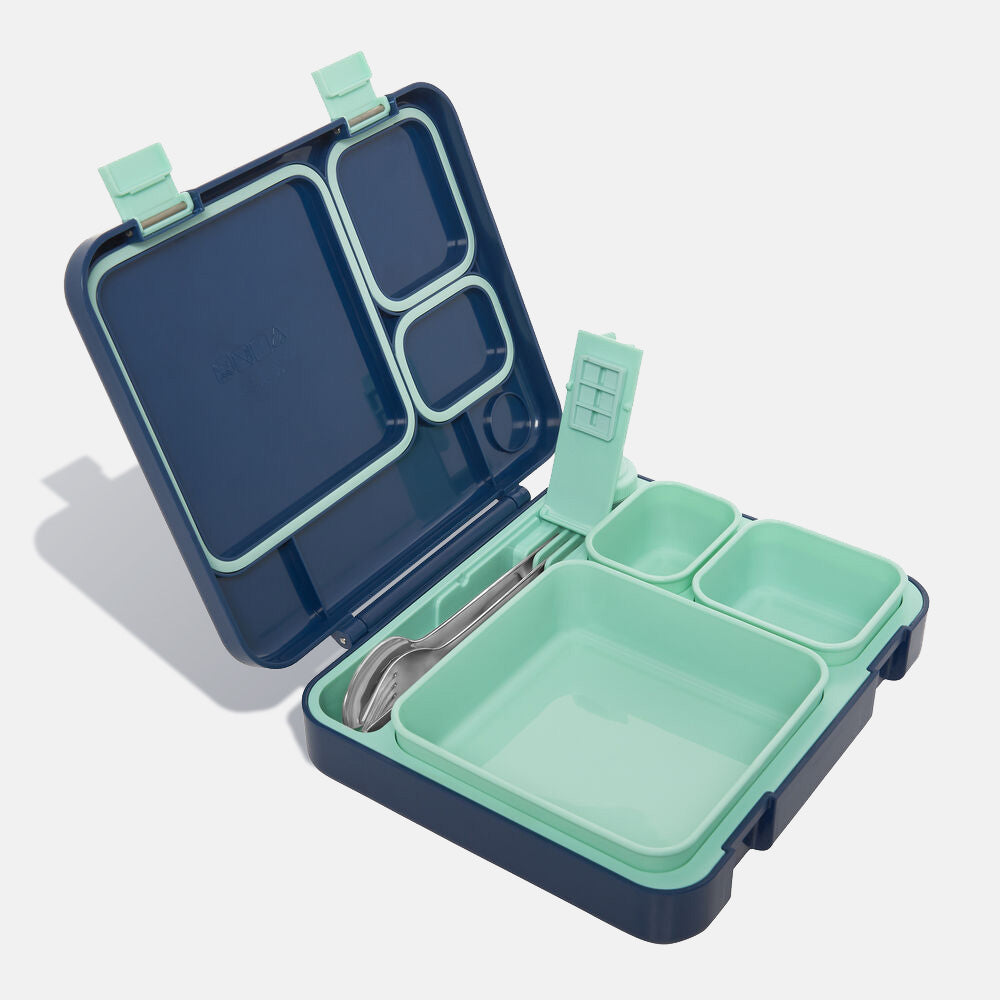built-lunch-box-with-phone-stand-3-containers-stainless-steel-utensils image 4