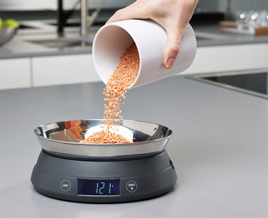 joseph-joseph-switchscale-grey-kitchen-scales-with-reversible-bowl image 2
