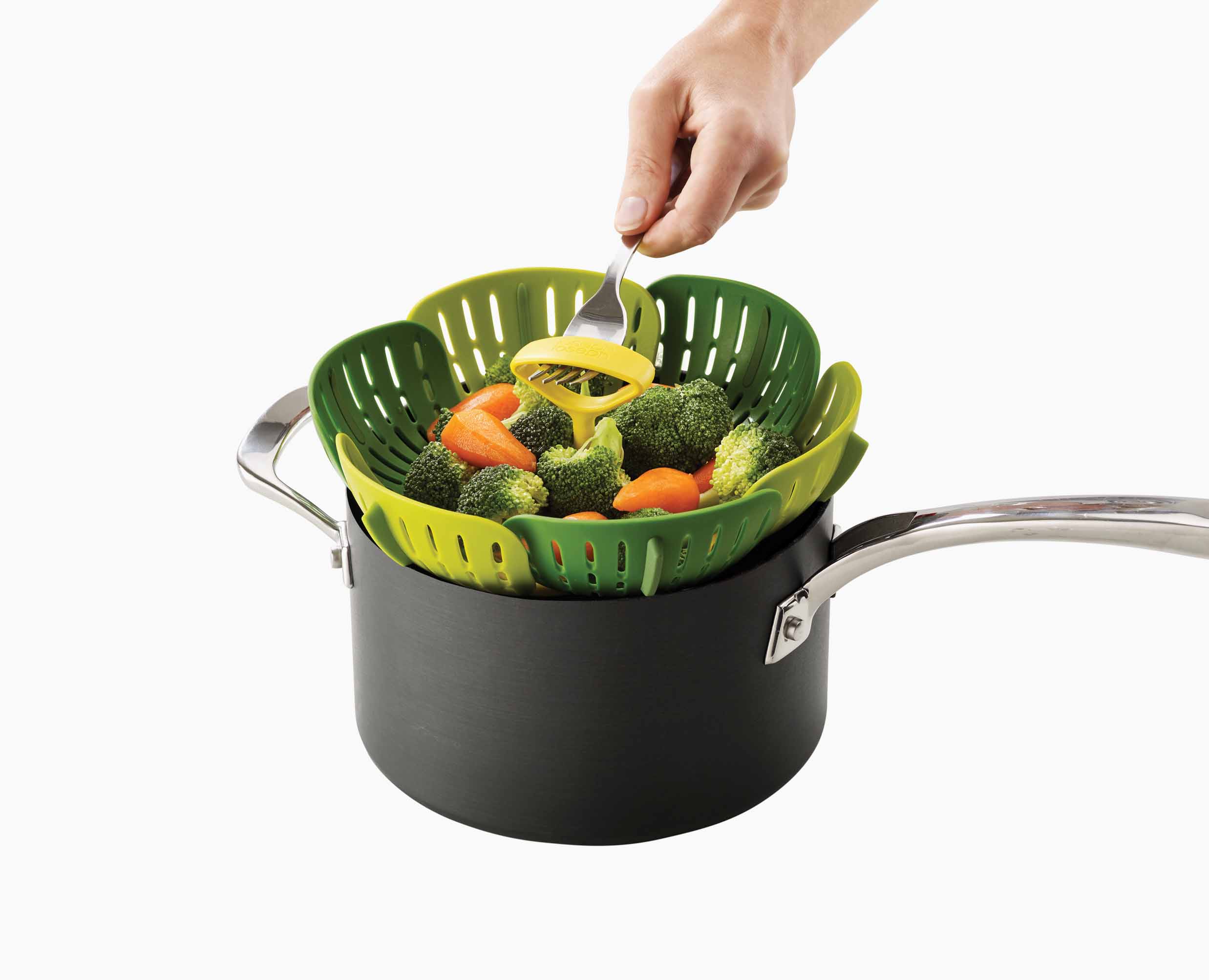 joseph-joseph-bloom-green-folding-steamer-basket image 7