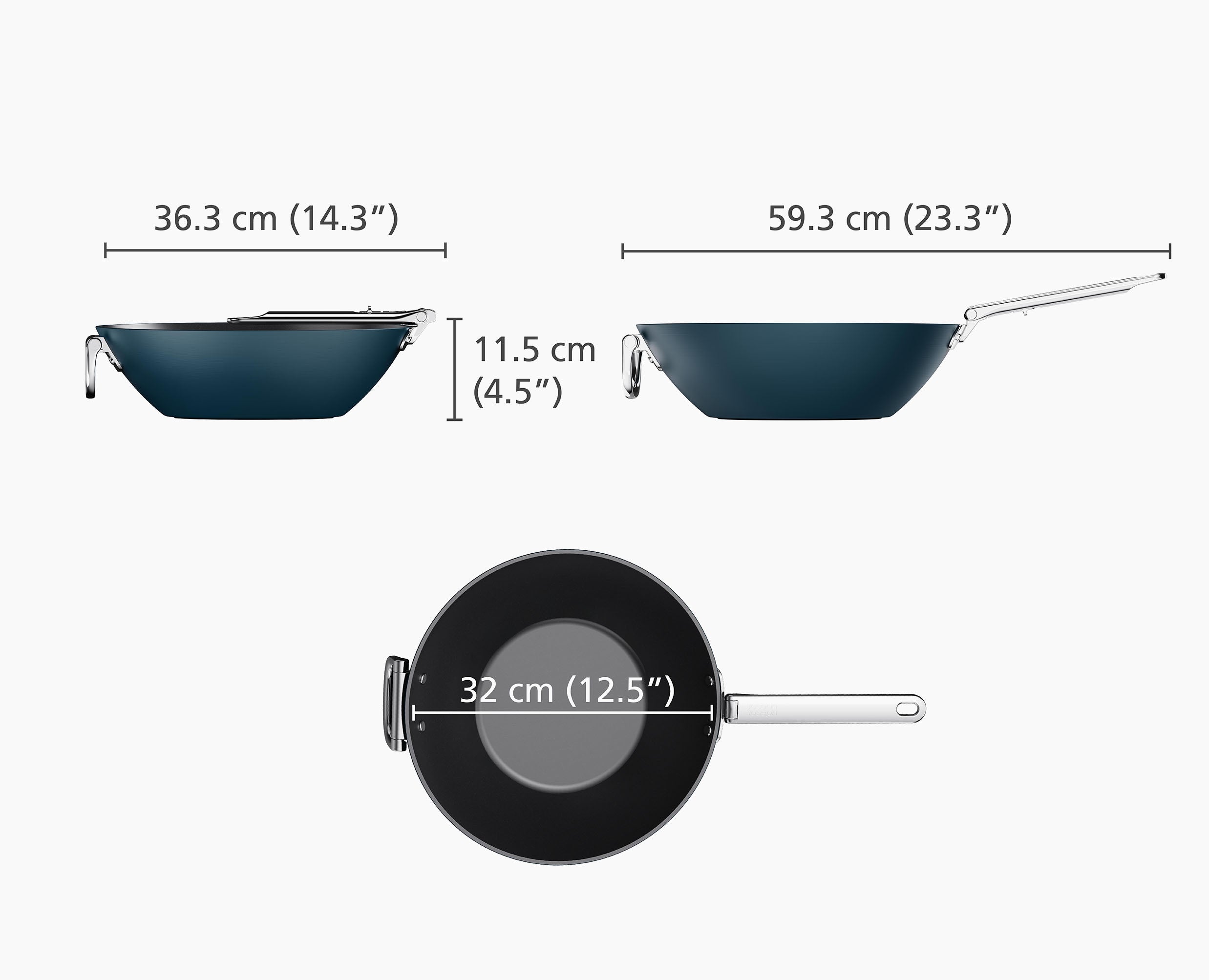 joseph-joseph-space-folding-handle-ceramic-non-stick-32cm-blue-wok image 6