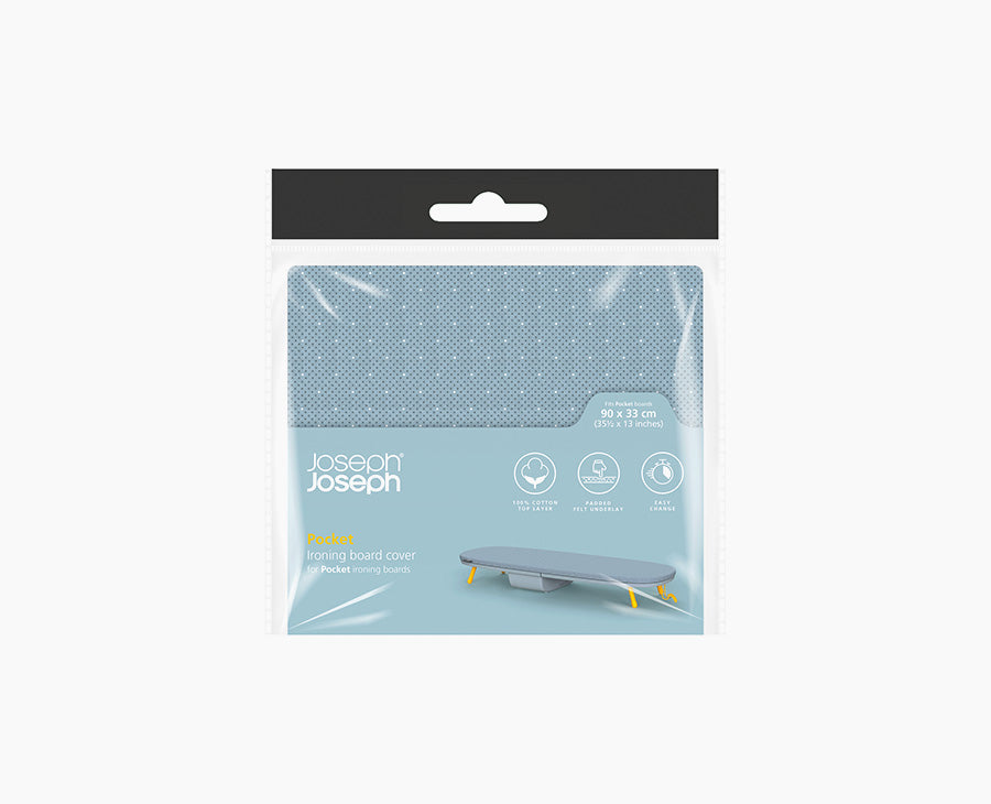 joseph-joseph-pocket-90cm-grey-ironing-board-cover-with-padded-felt-underlay image 1