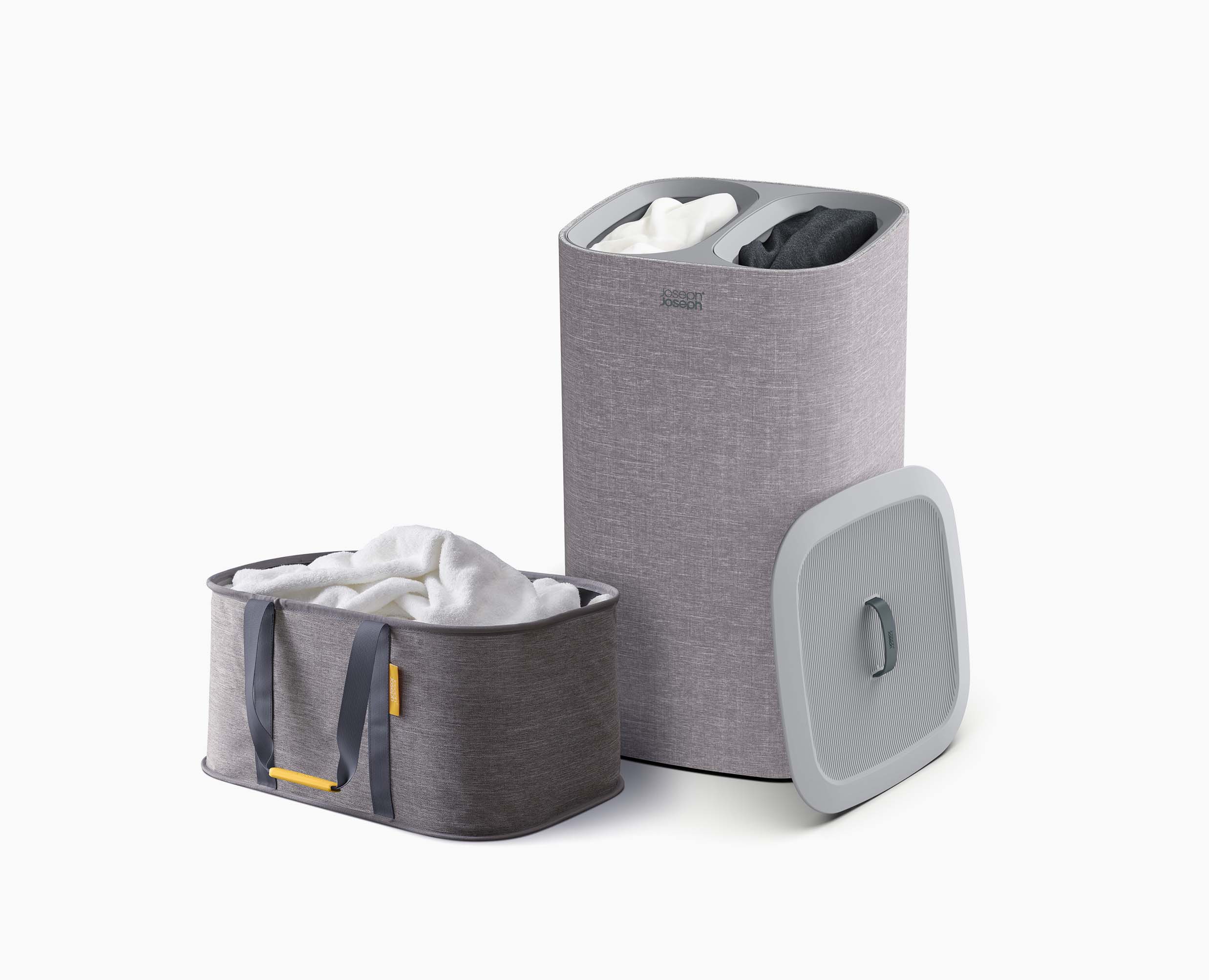 joseph-joseph-2-piece-grey-laundry-basket-set-tota-60l-hold-all-35l image 3