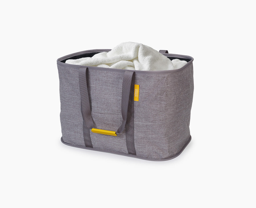 joseph-joseph-hold-all-max-grey-collapsible-55l-laundry-basket image 1