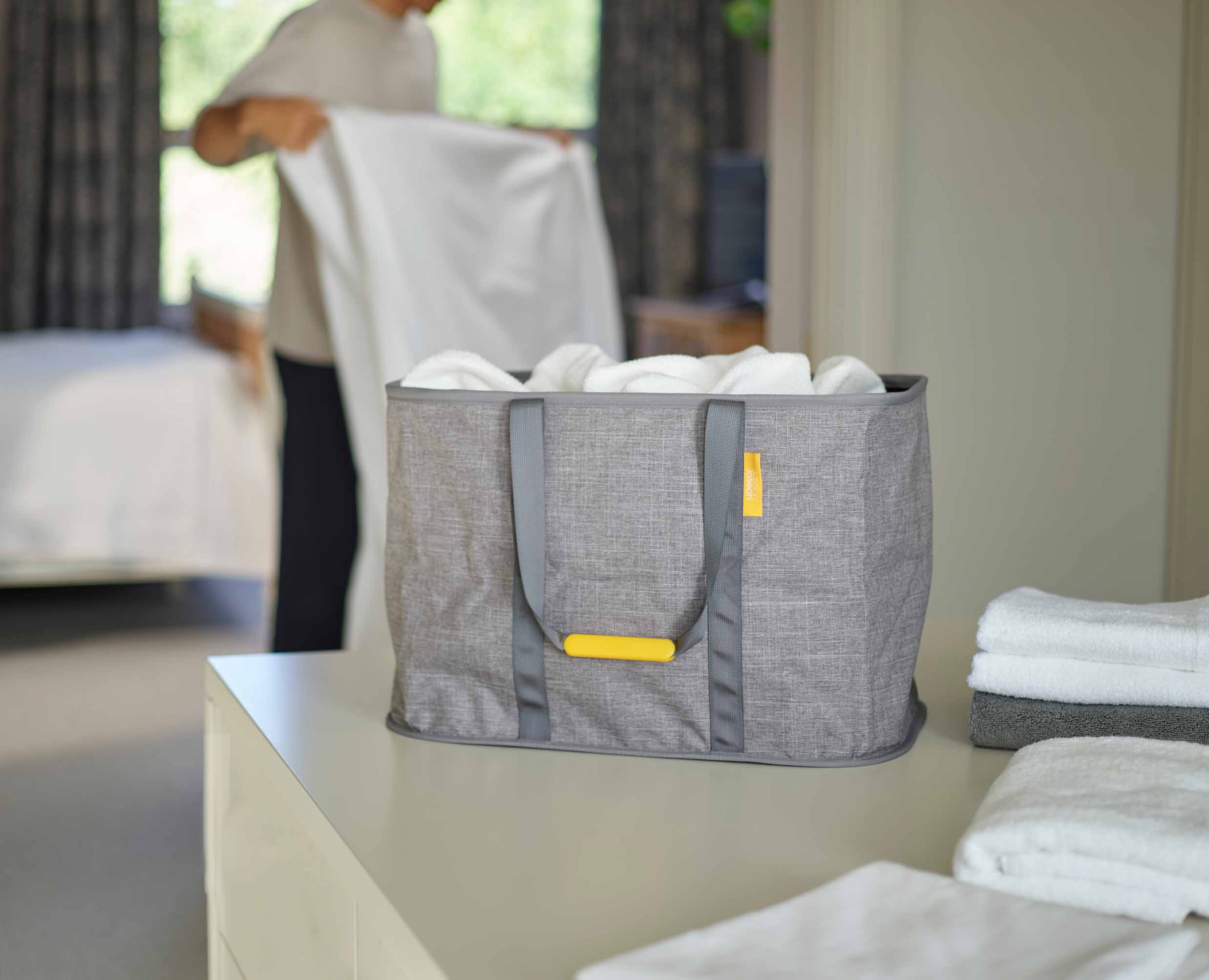 joseph-joseph-hold-all-max-grey-collapsible-55l-laundry-basket image 3
