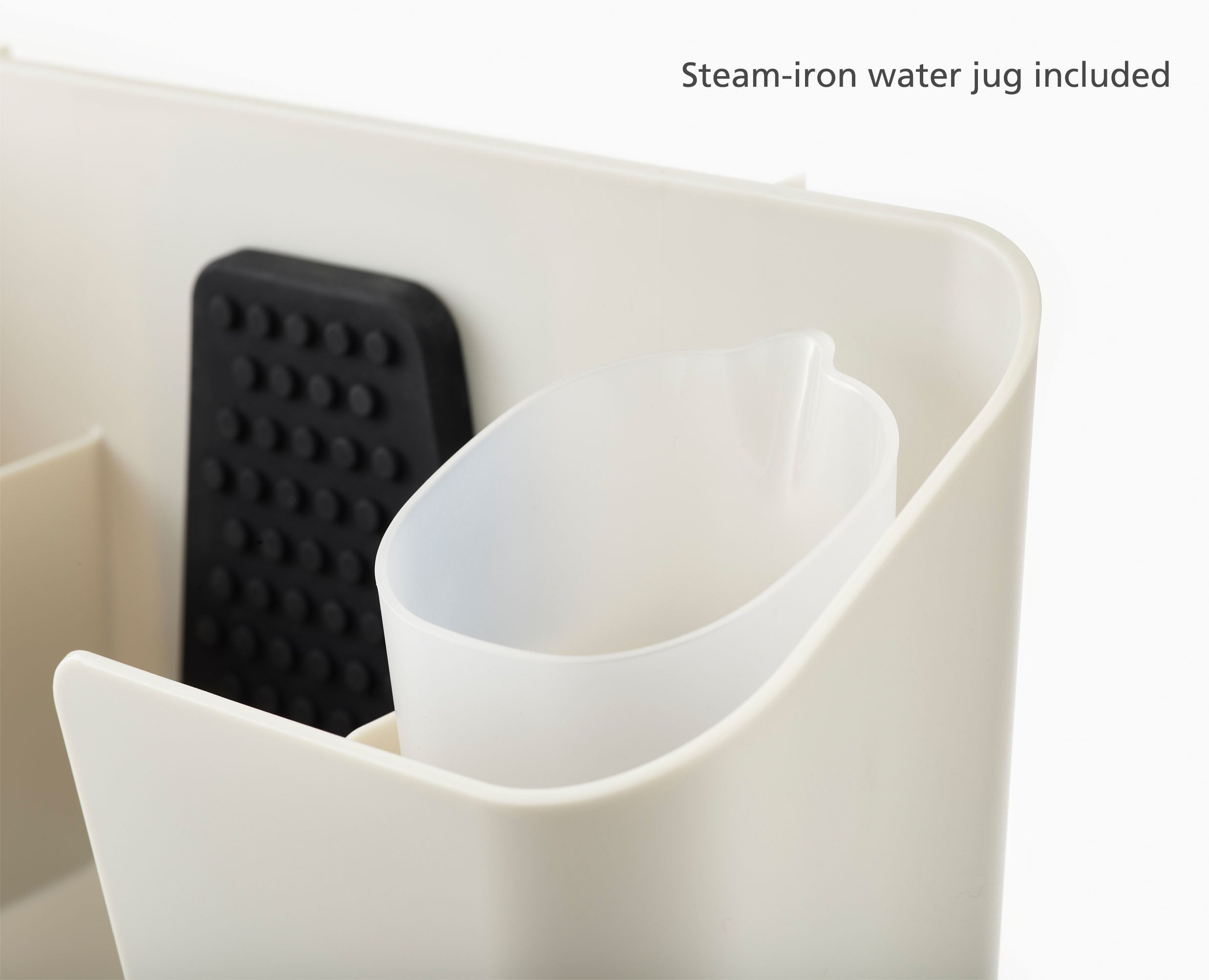 joseph-joseph-ironhub-wall-mounted-ecru-iron-storage-caddy-organize-your-ironing image 5