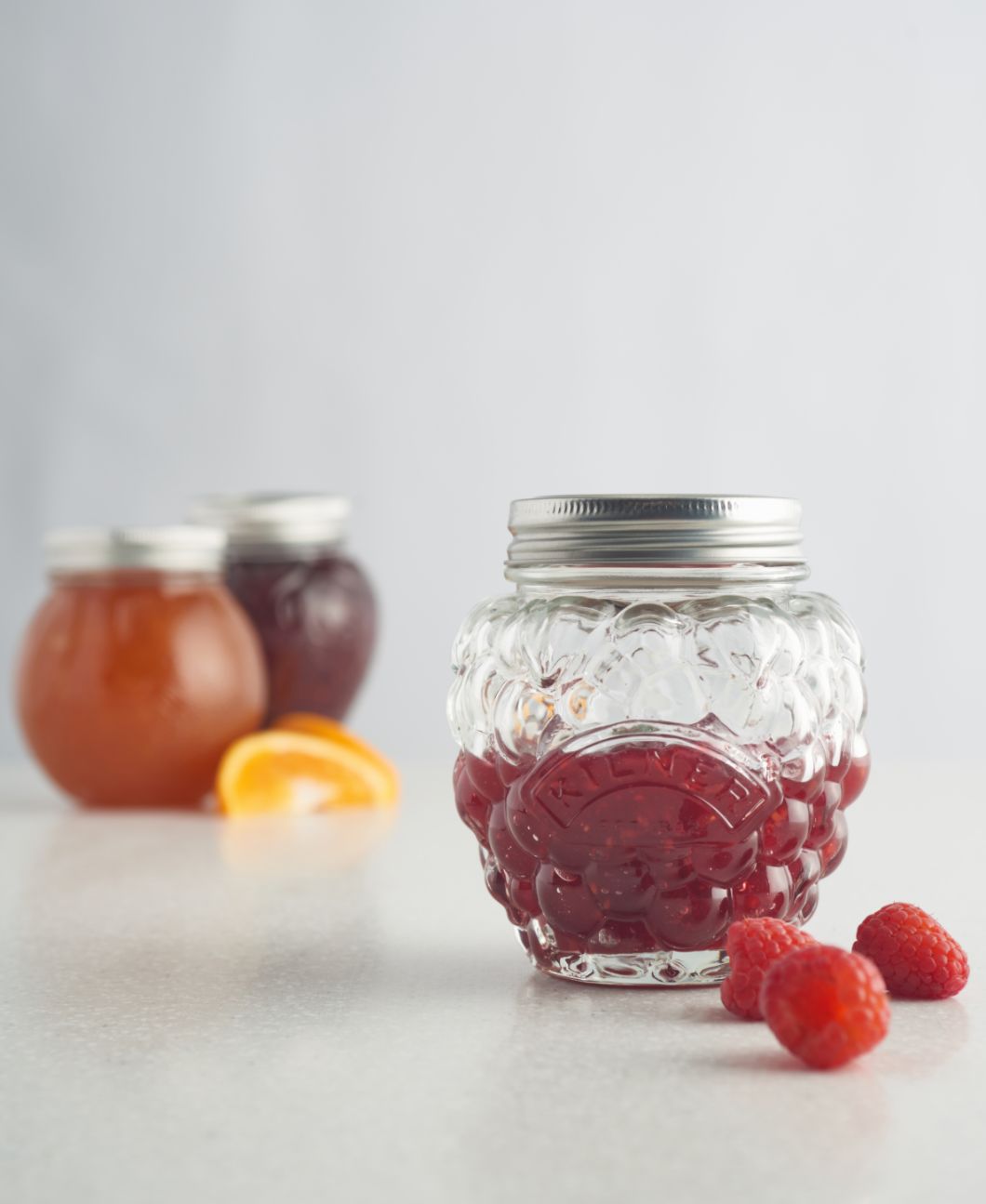 kilner-berry-fruit-jar-set-of-6-400ml-for-jam-chutney-jelly image 1