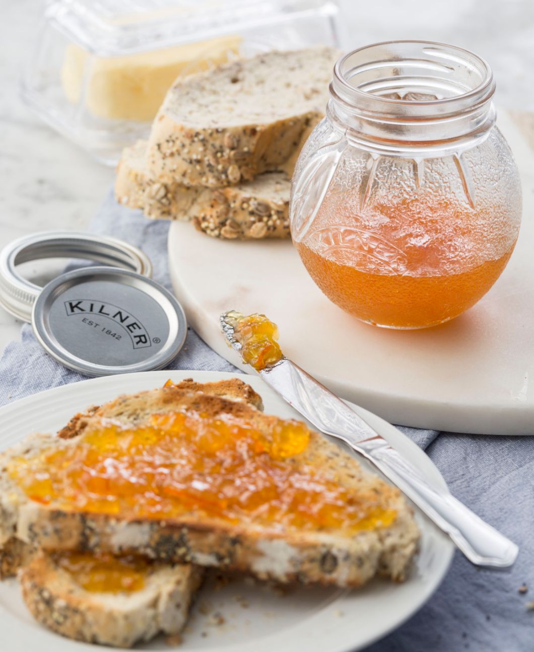 kilner-orange-fruit-jars-set-of-6 image 2