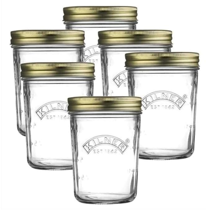 kilner-wide-mouth-jar-0-35ltr-set-of-6-exclusive-clear-glass-storage-jars image 3