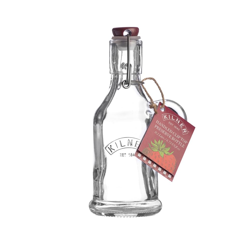 kilner-square-swing-top-glass-bottle-1l-airtight-bottling-for-homemade-drinks image 4