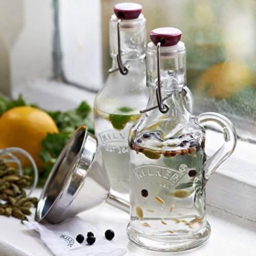 kilner-6-piece-glassware-infused-gin-set-2-bottles-funnel-muslin-squares-recipe- image 4