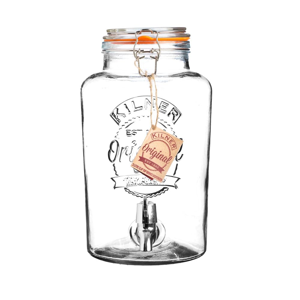 kilner-8l-swing-top-round-glass-drink-dispenser-ideal-for-parties-summer-refresh image 3