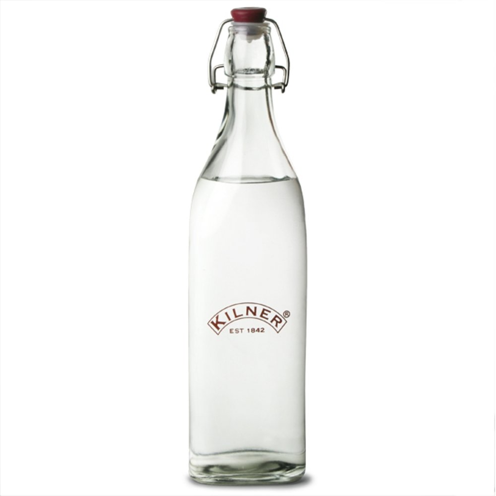 kilner-square-swing-top-glass-bottle-1l-airtight-bottling-for-homemade-drinks image 3
