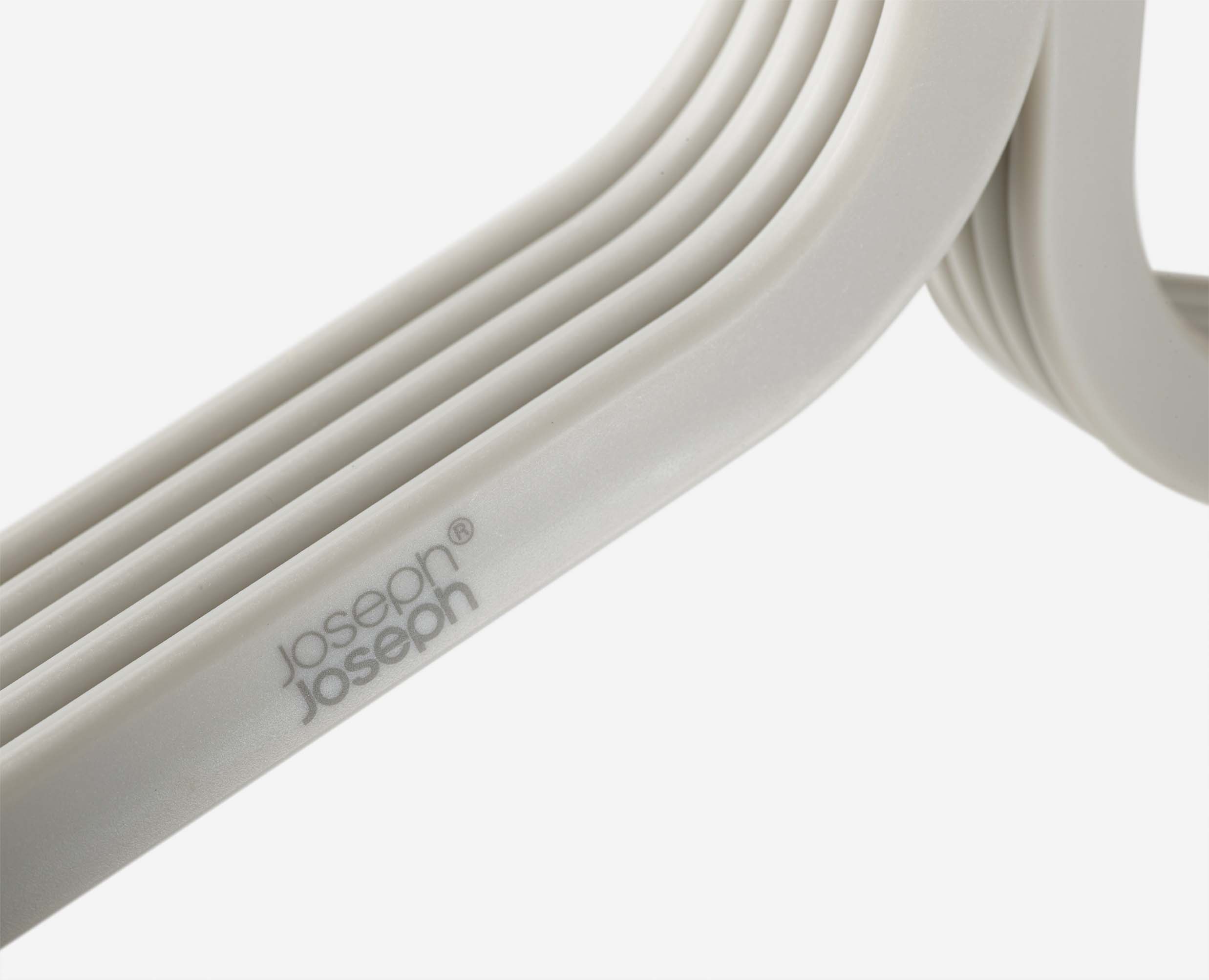 joseph-joseph-orderly-set-of-5-anti-tangle-ecru-clothes-hangers image 7