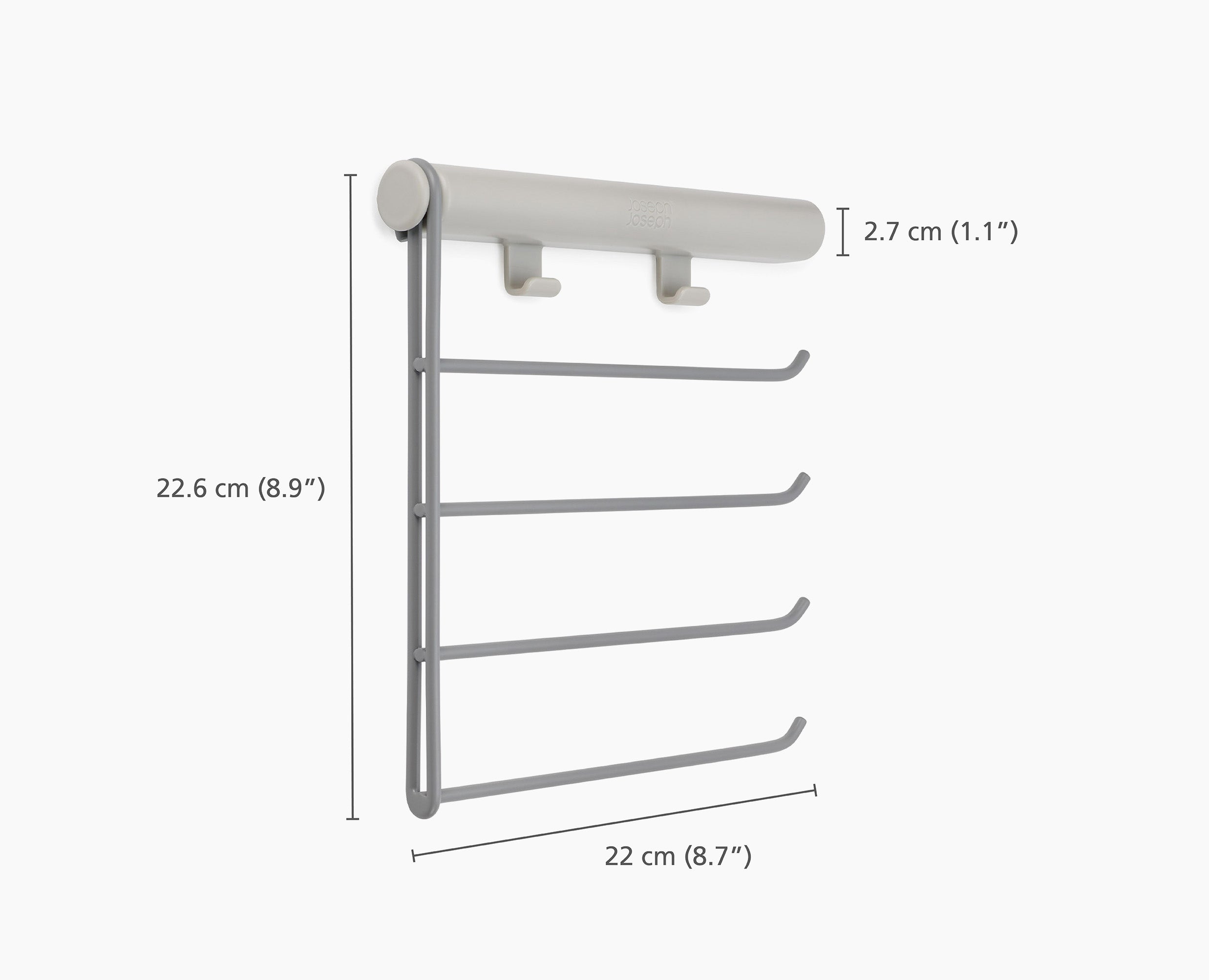 joseph-joseph-orderly-ecru-belt-tie-scarf-hanging-rail-space-saving-wardrobe-org image 7