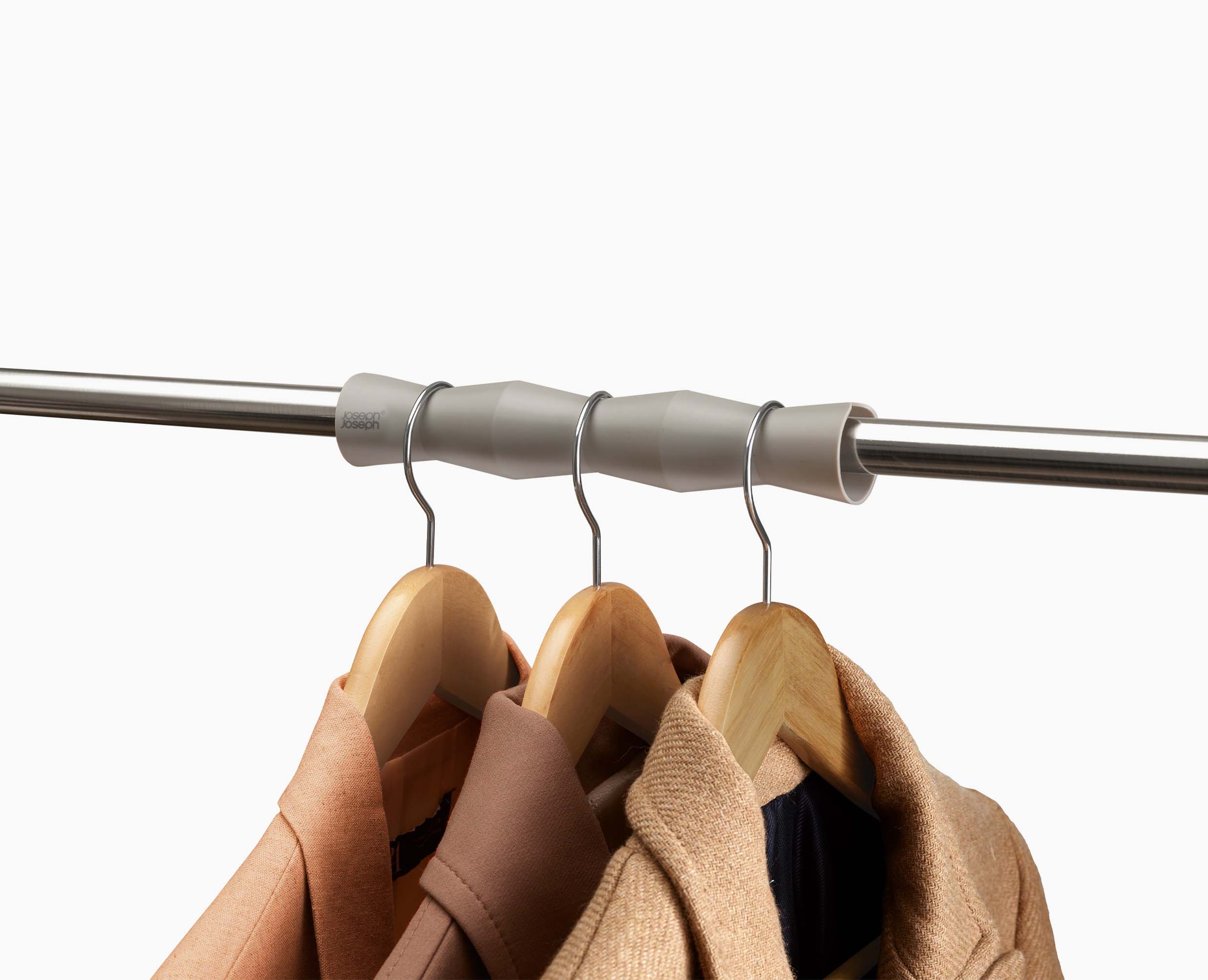 joseph-joseph-orderly-set-of-2-grey-clothes-rail-large-spacer-set image 4