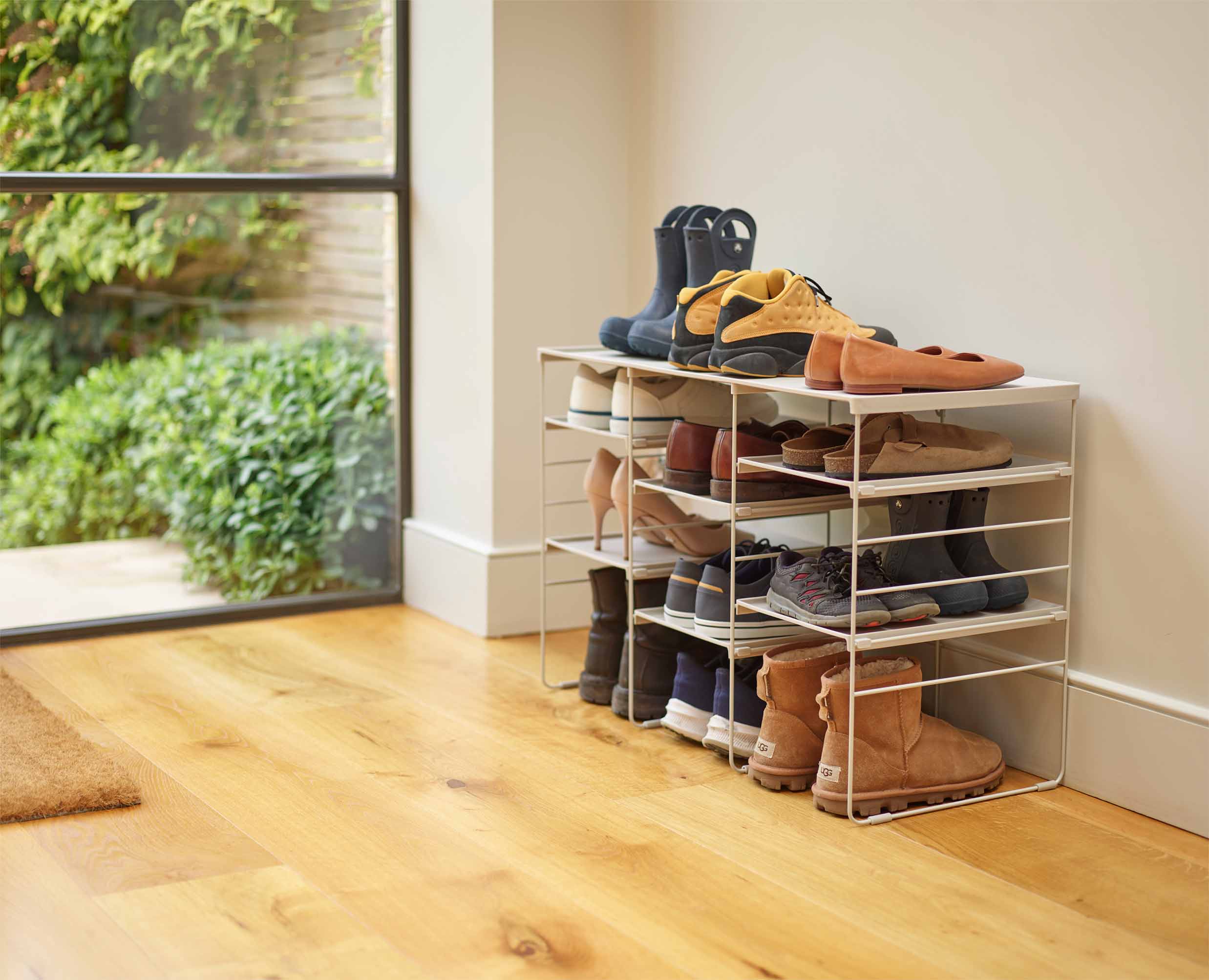 joseph-joseph-level-plus-large-adjustable-ecru-shoe-rack image 3