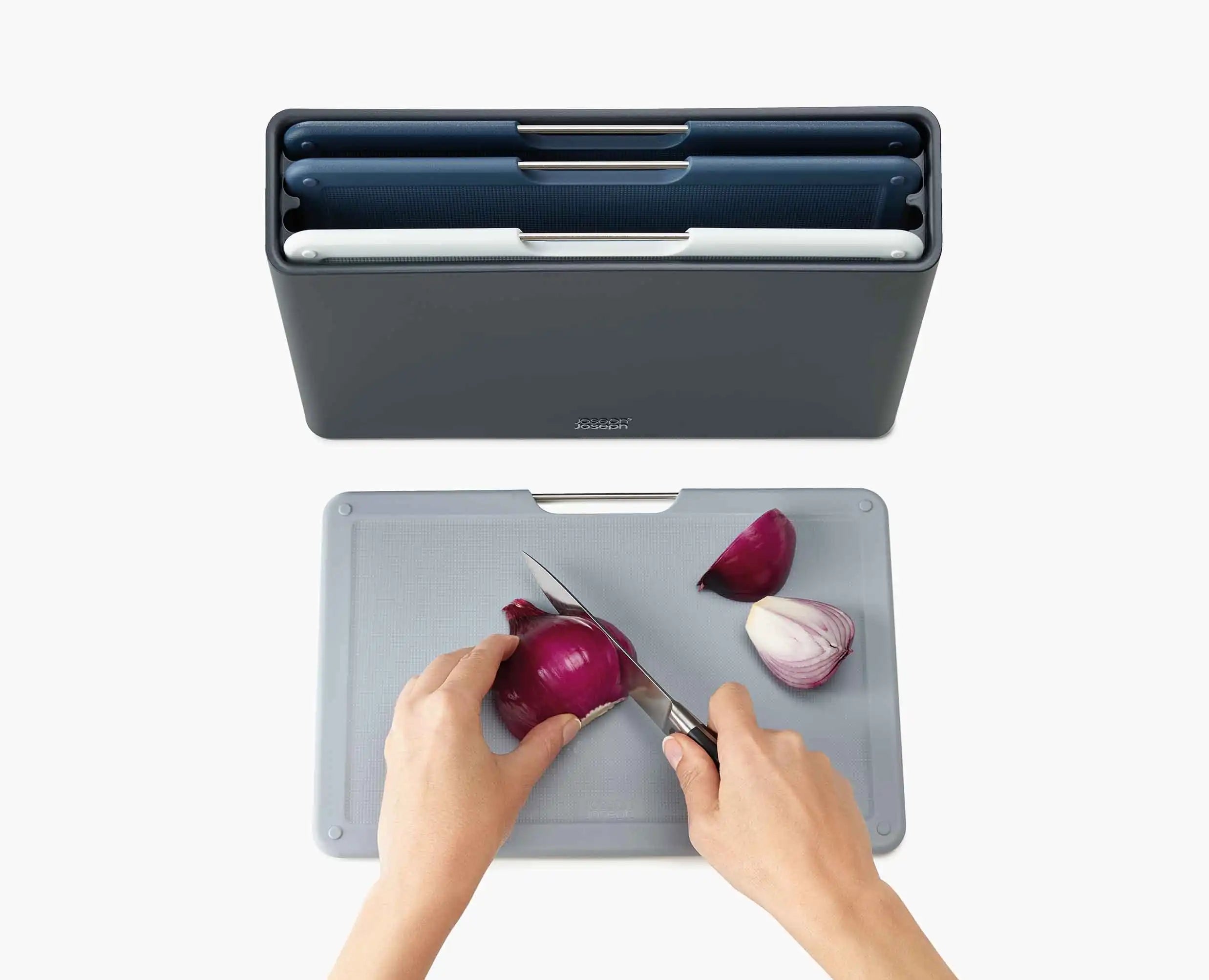 joseph-joseph-folio-4-piece-grey-chopping-board-set-regular image 5