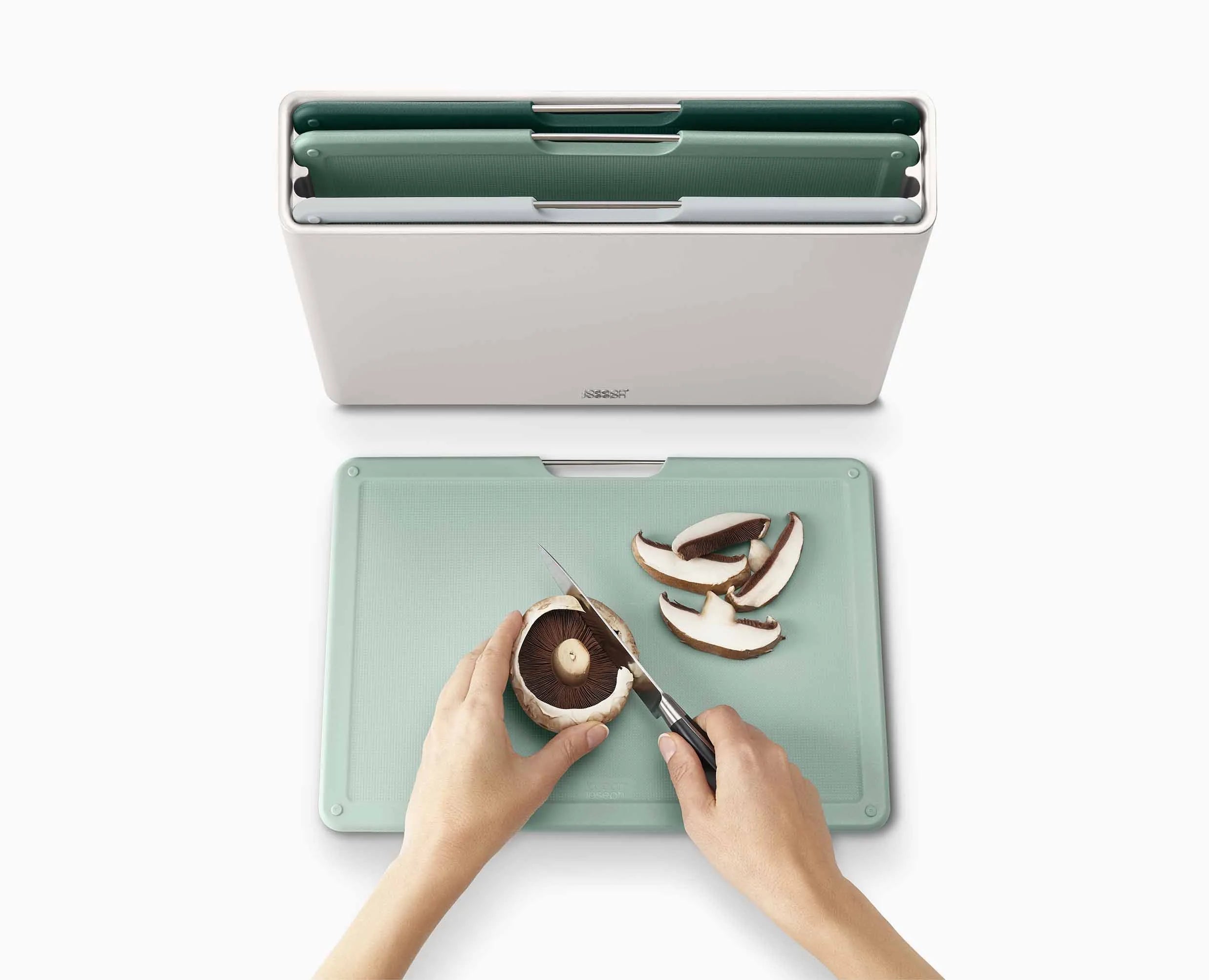 joseph-joseph-folio-4-piece-green-chopping-board-set-editions image 5