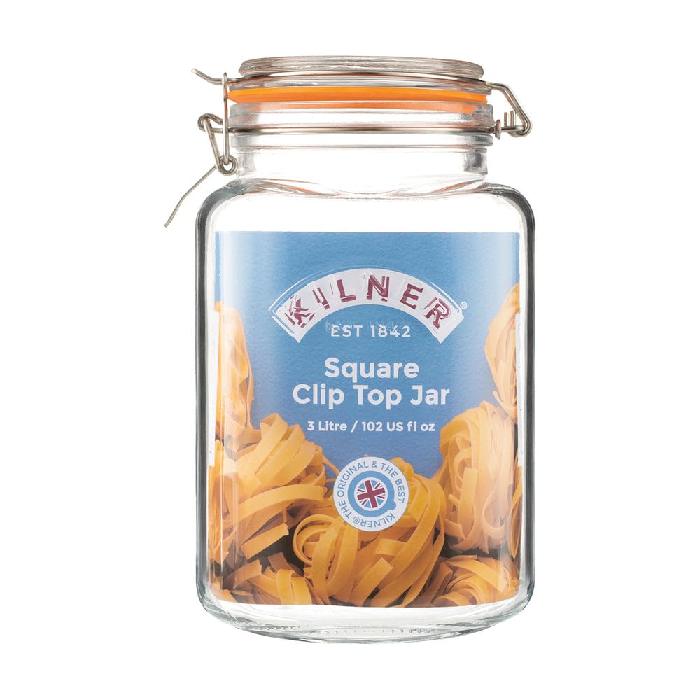 kilner-square-swing-top-glass-jar-1-5l-space-saving-preserving-jar image 7